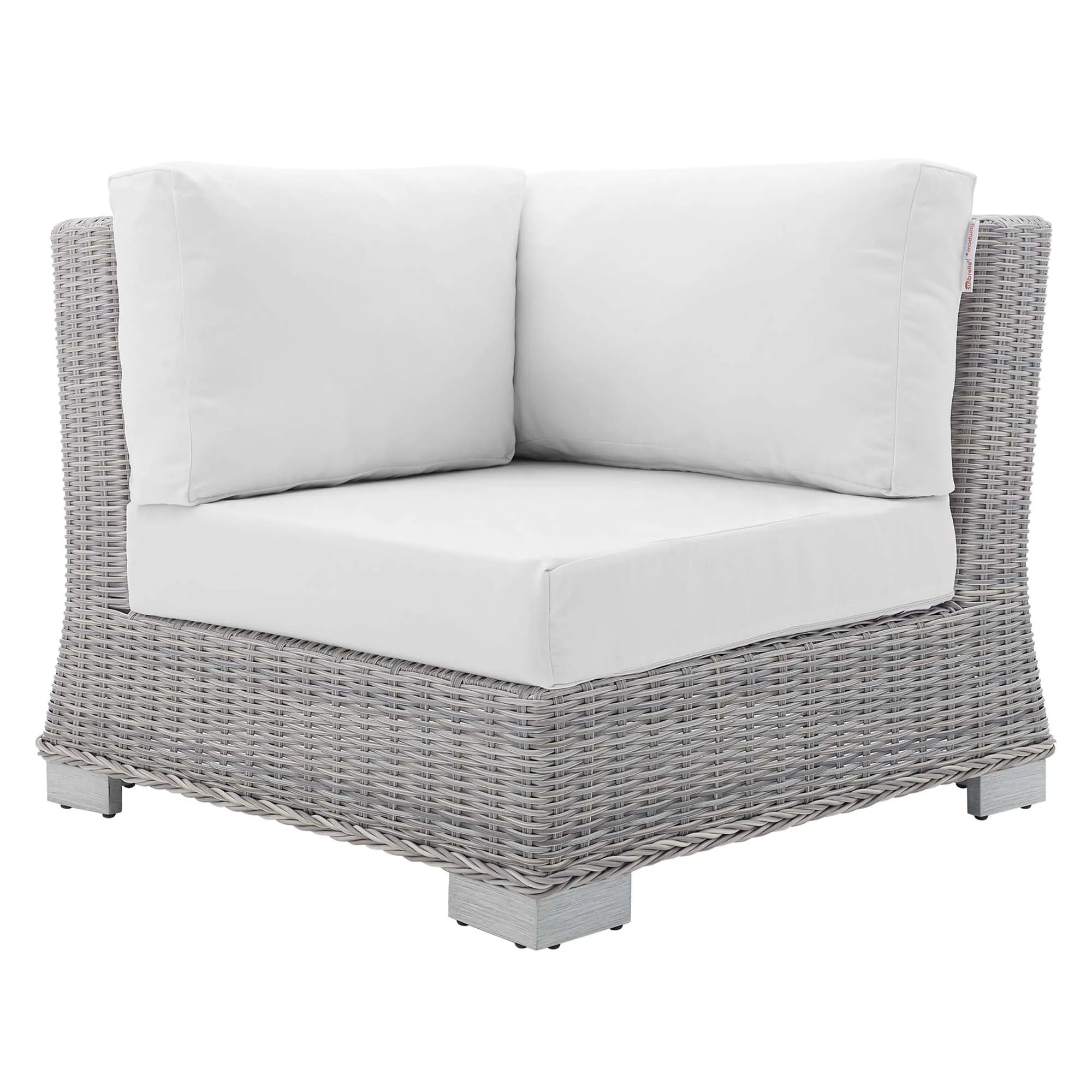 Conway Sunbrella® Outdoor Patio Wicker Rattan Corner Chair by Modway