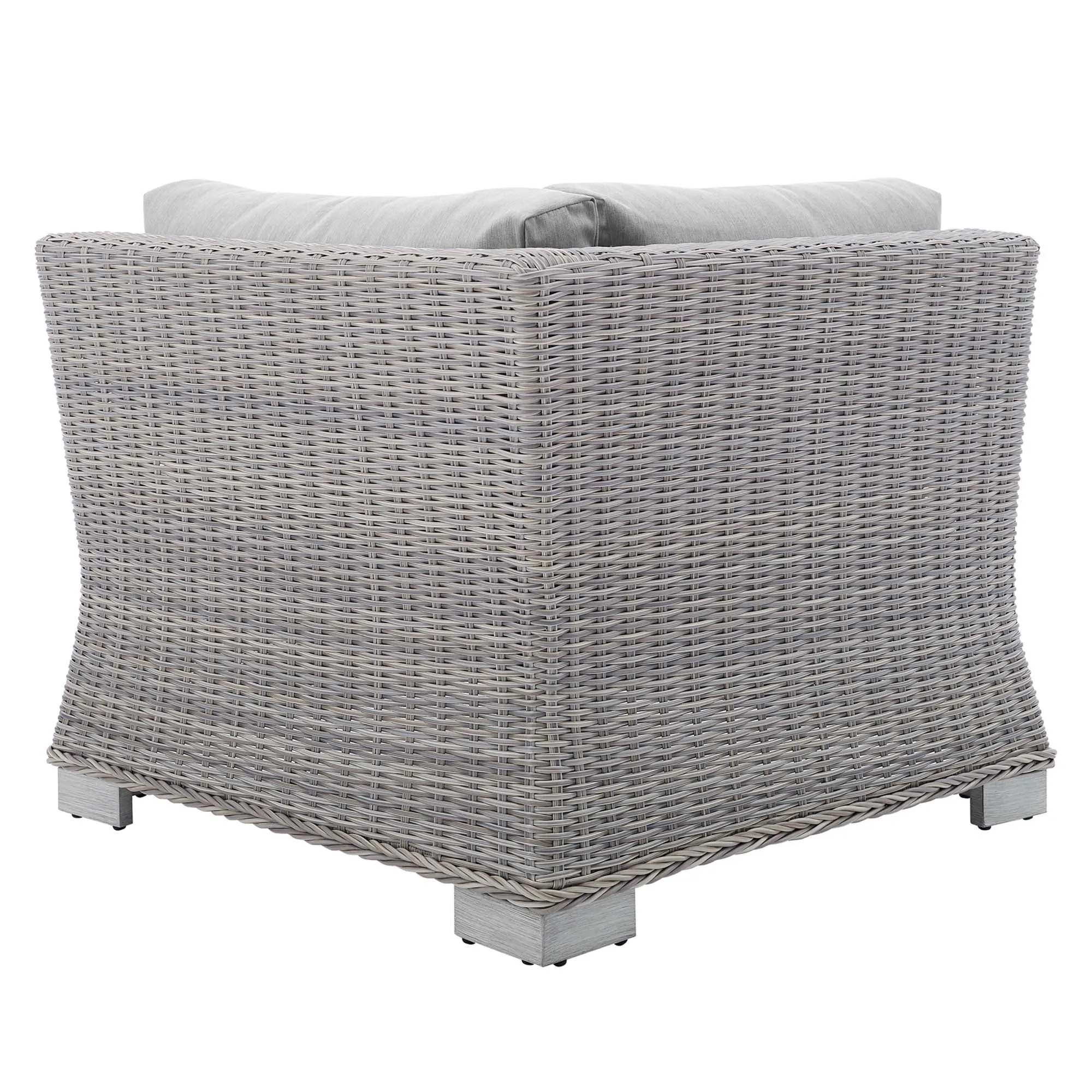 Conway Sunbrella® Outdoor Patio Wicker Rattan Corner Chair by Modway