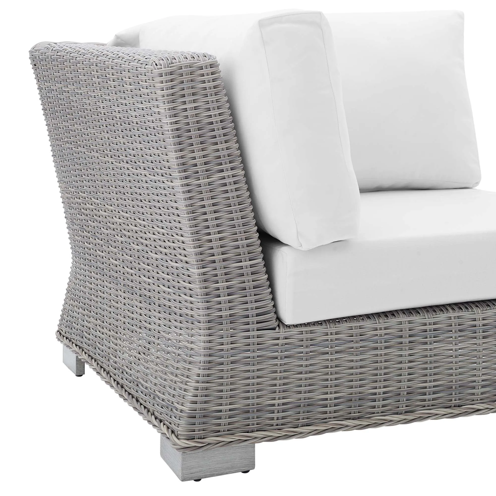 Conway Sunbrella® Outdoor Patio Wicker Rattan Corner Chair by Modway