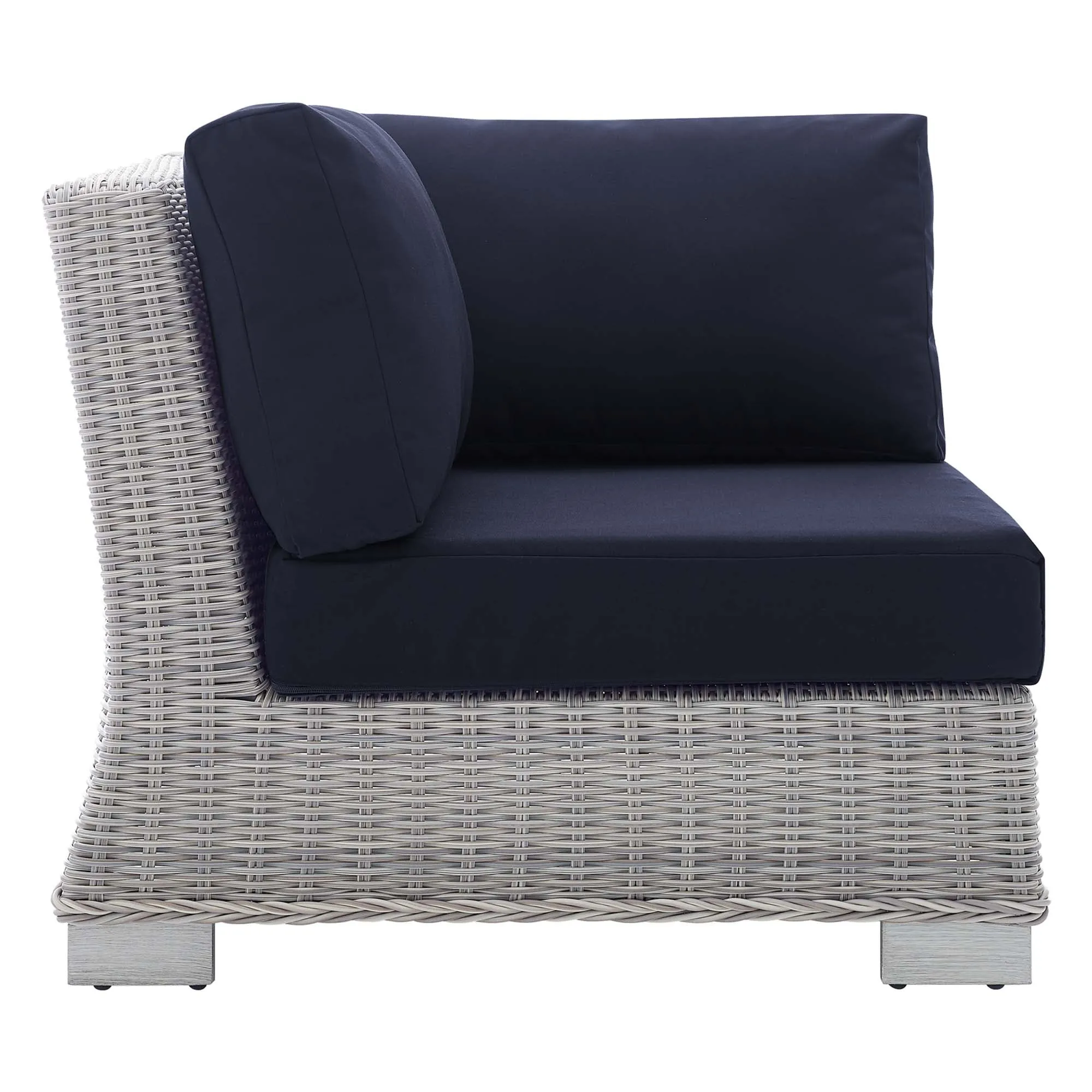 Conway Sunbrella® Outdoor Patio Wicker Rattan Corner Chair by Modway