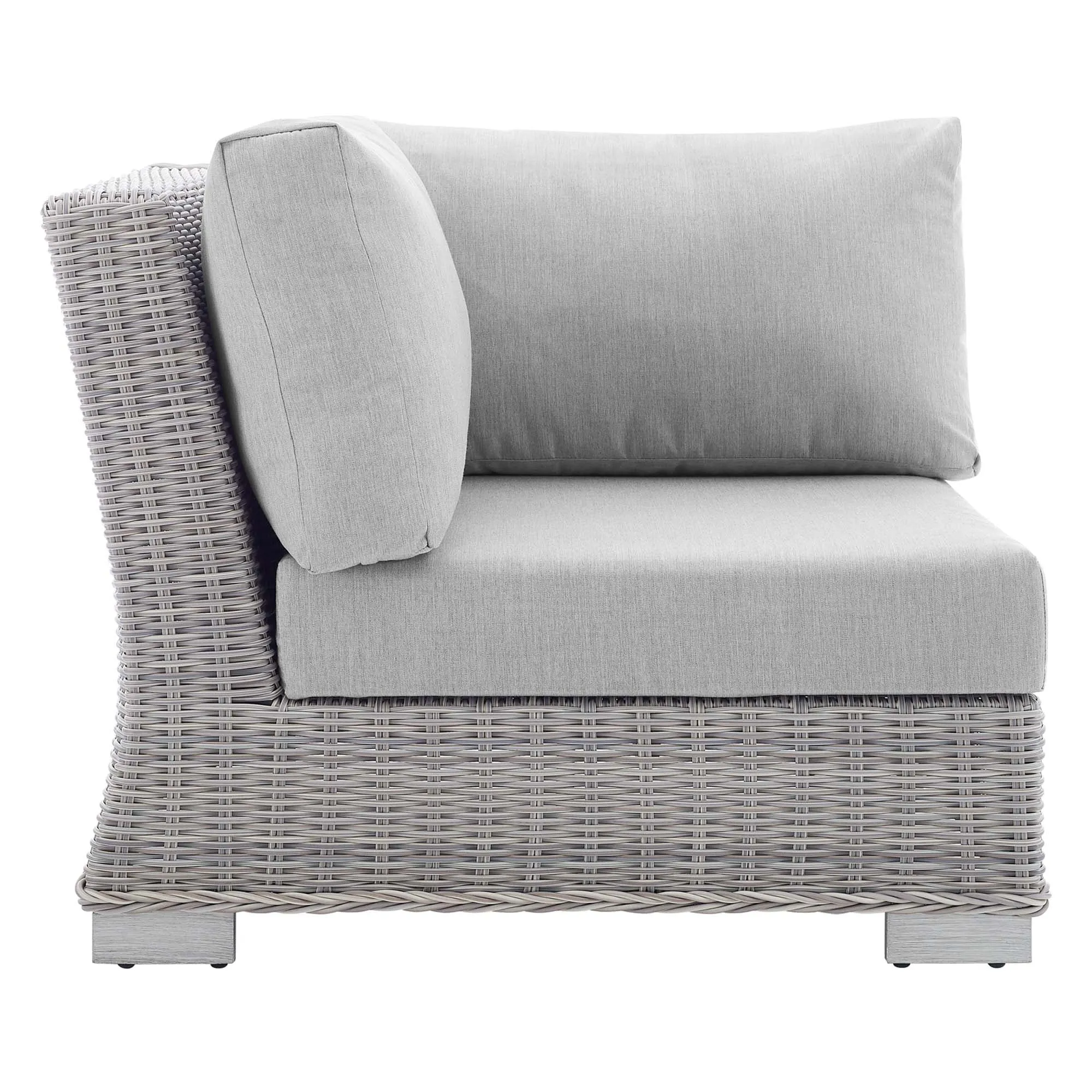 Conway Sunbrella® Outdoor Patio Wicker Rattan Corner Chair by Modway
