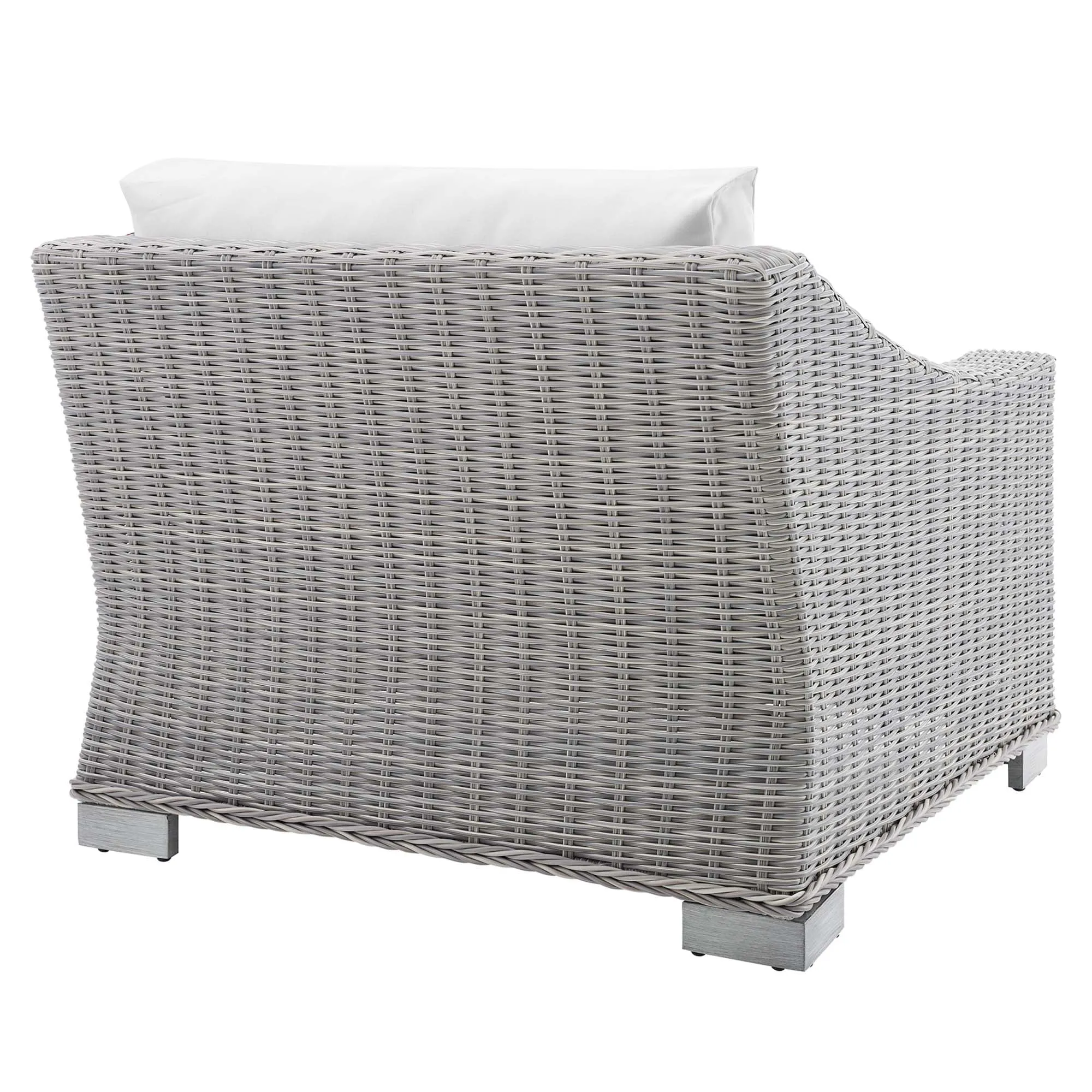 Conway Sunbrella® Outdoor Patio Wicker Rattan Left-Arm Chair by Modway