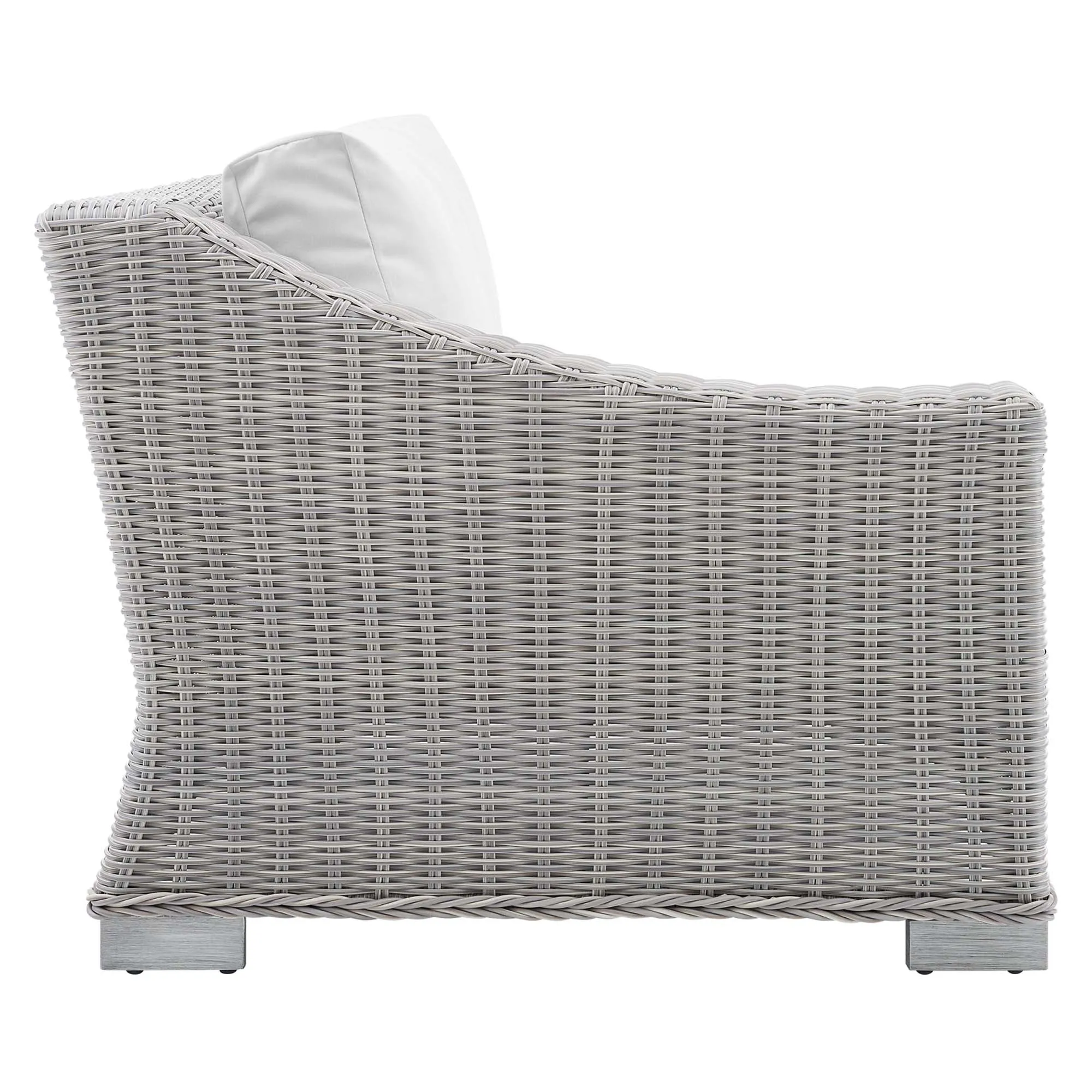 Conway Sunbrella® Outdoor Patio Wicker Rattan Left-Arm Chair by Modway