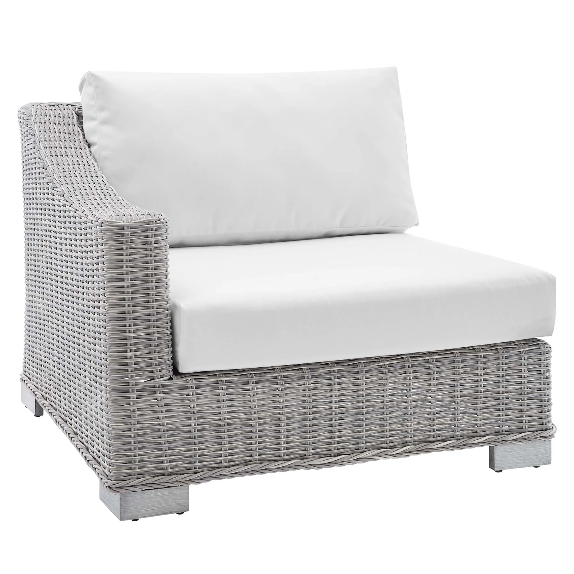 Conway Sunbrella® Outdoor Patio Wicker Rattan Left-Arm Chair by Modway