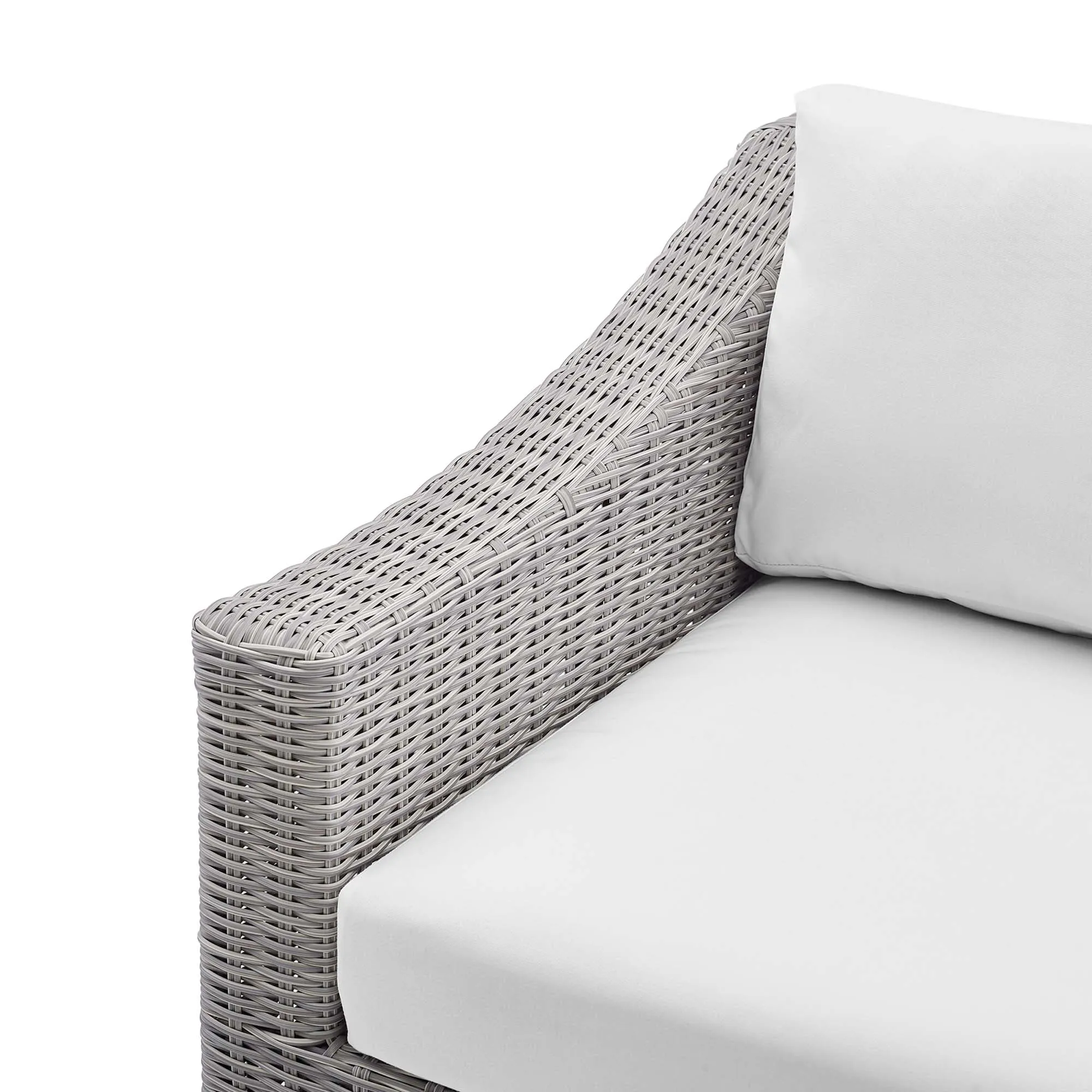 Conway Sunbrella® Outdoor Patio Wicker Rattan Left-Arm Chair by Modway