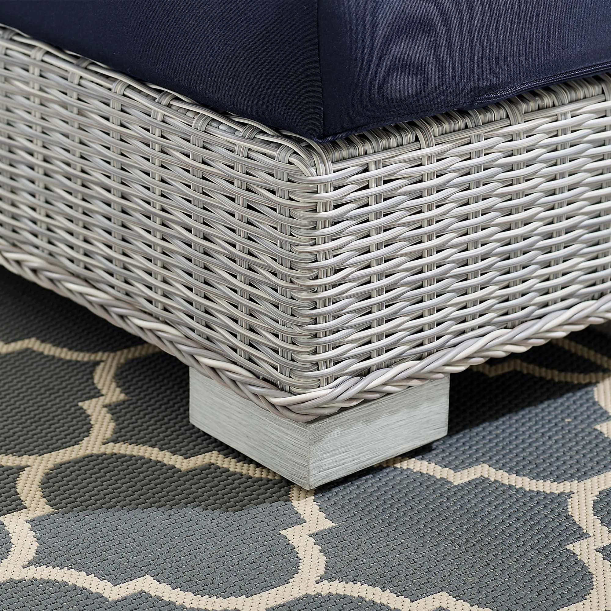 Conway Sunbrella® Outdoor Patio Wicker Rattan Left-Arm Chair by Modway