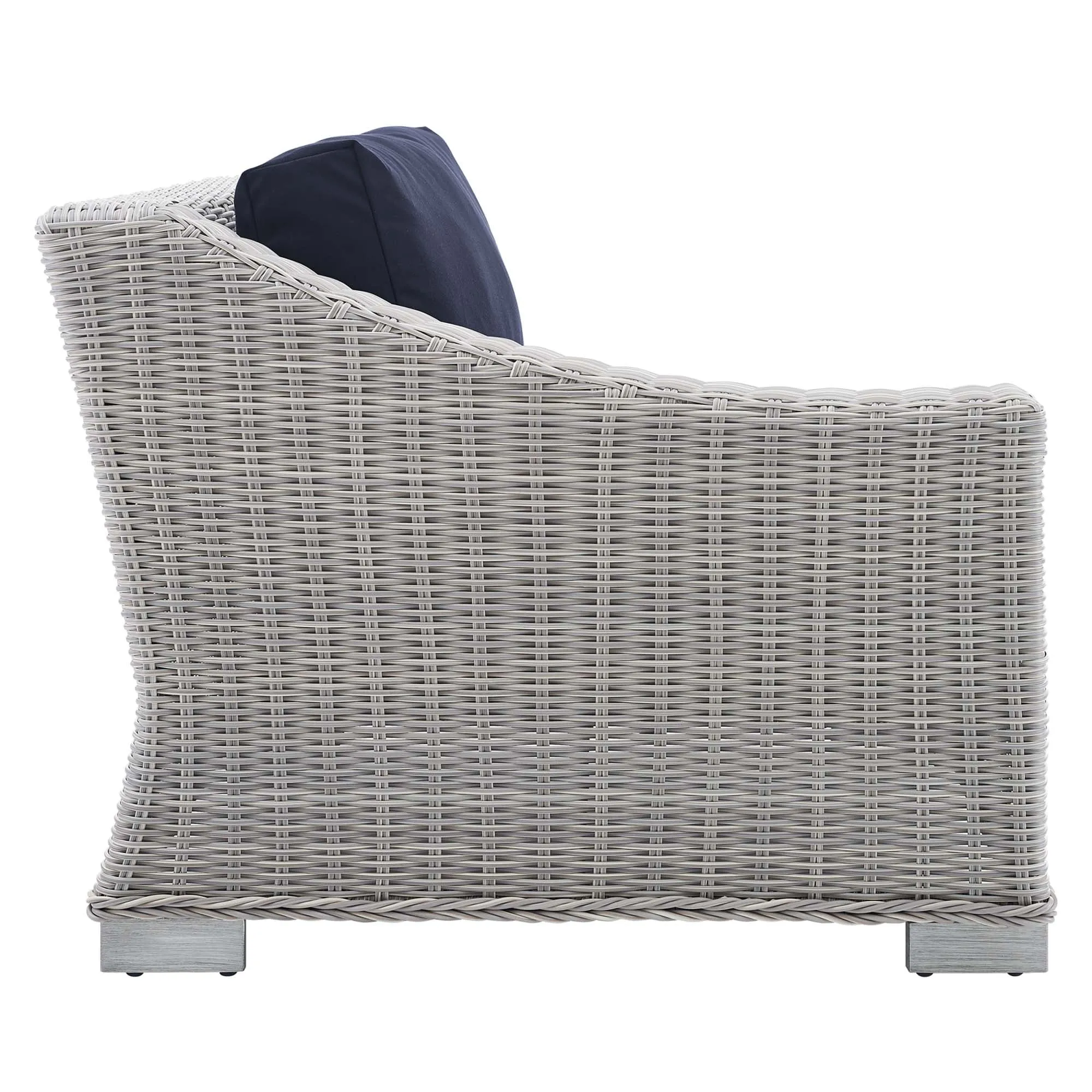 Conway Sunbrella® Outdoor Patio Wicker Rattan Left-Arm Chair by Modway