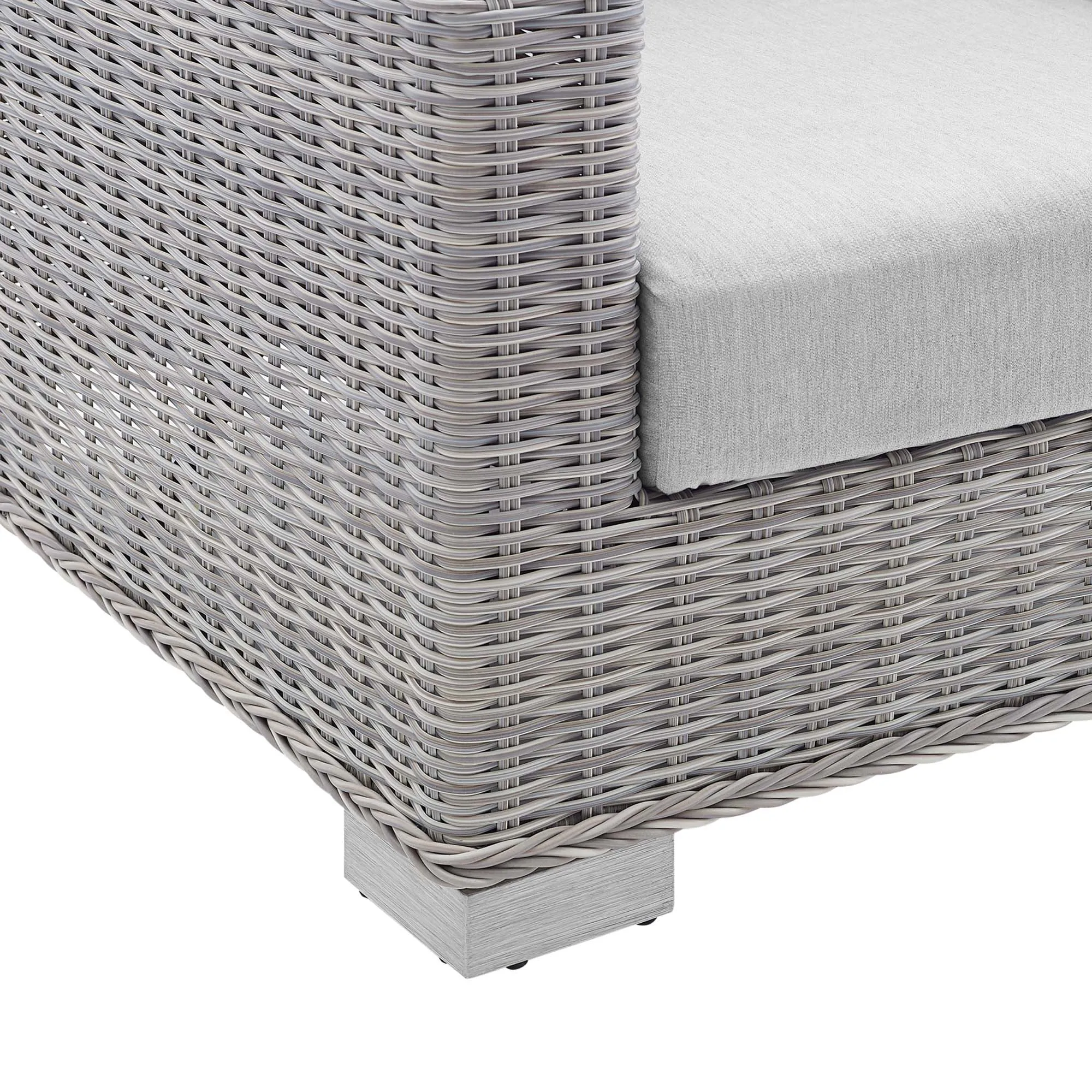 Conway Sunbrella® Outdoor Patio Wicker Rattan Loveseat by Modway