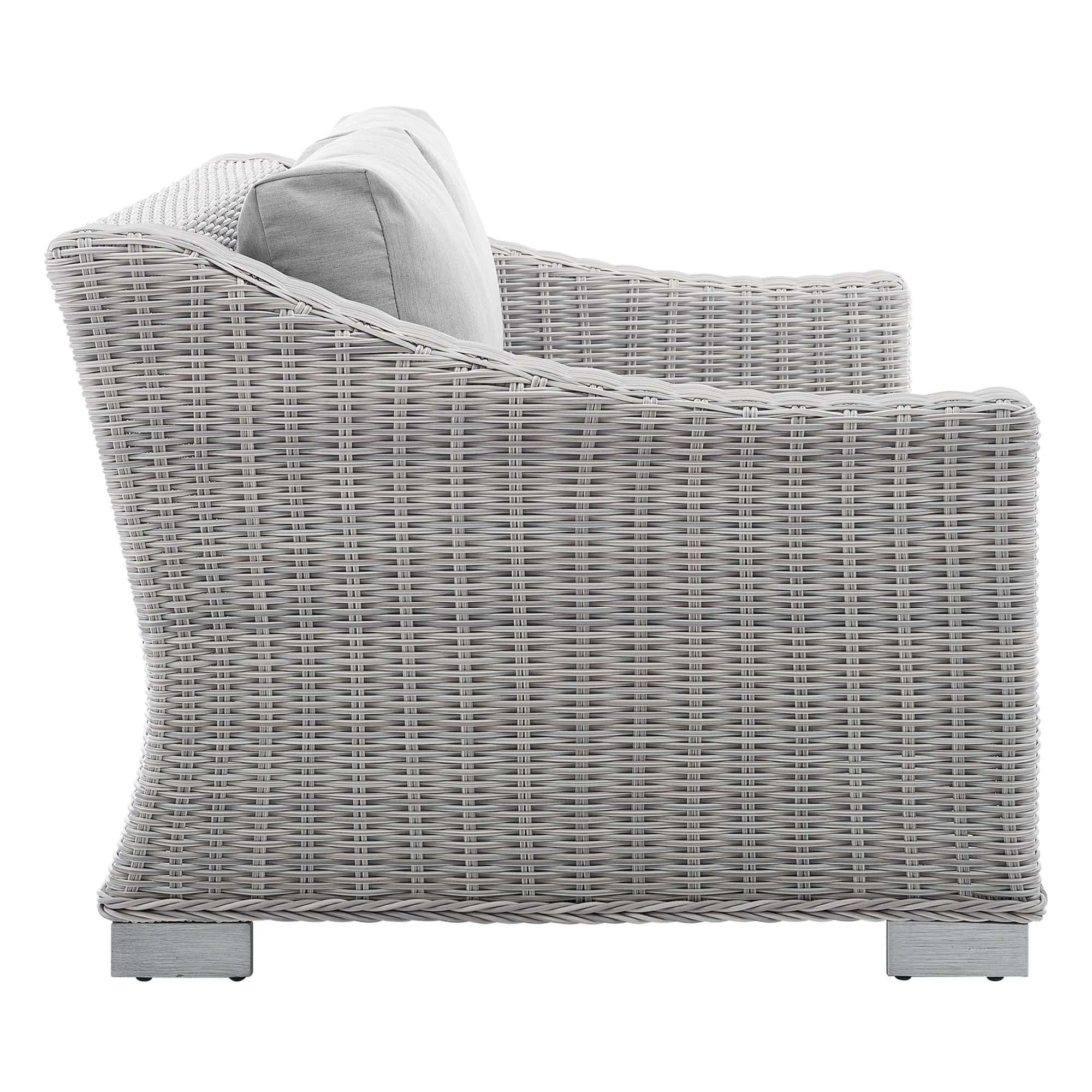 Conway Sunbrella® Outdoor Patio Wicker Rattan Loveseat by Modway