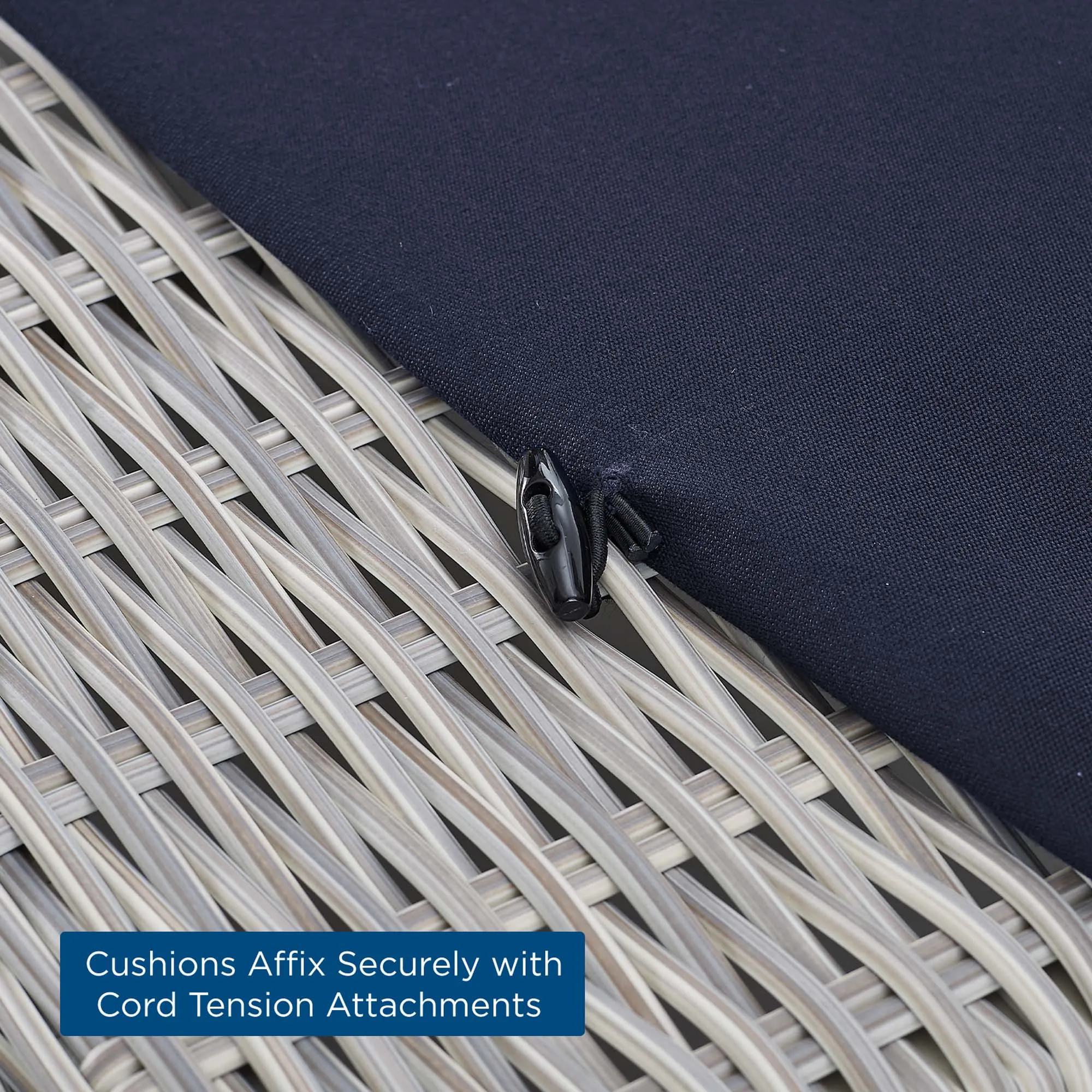 Conway Sunbrella® Outdoor Patio Wicker Rattan Loveseat by Modway