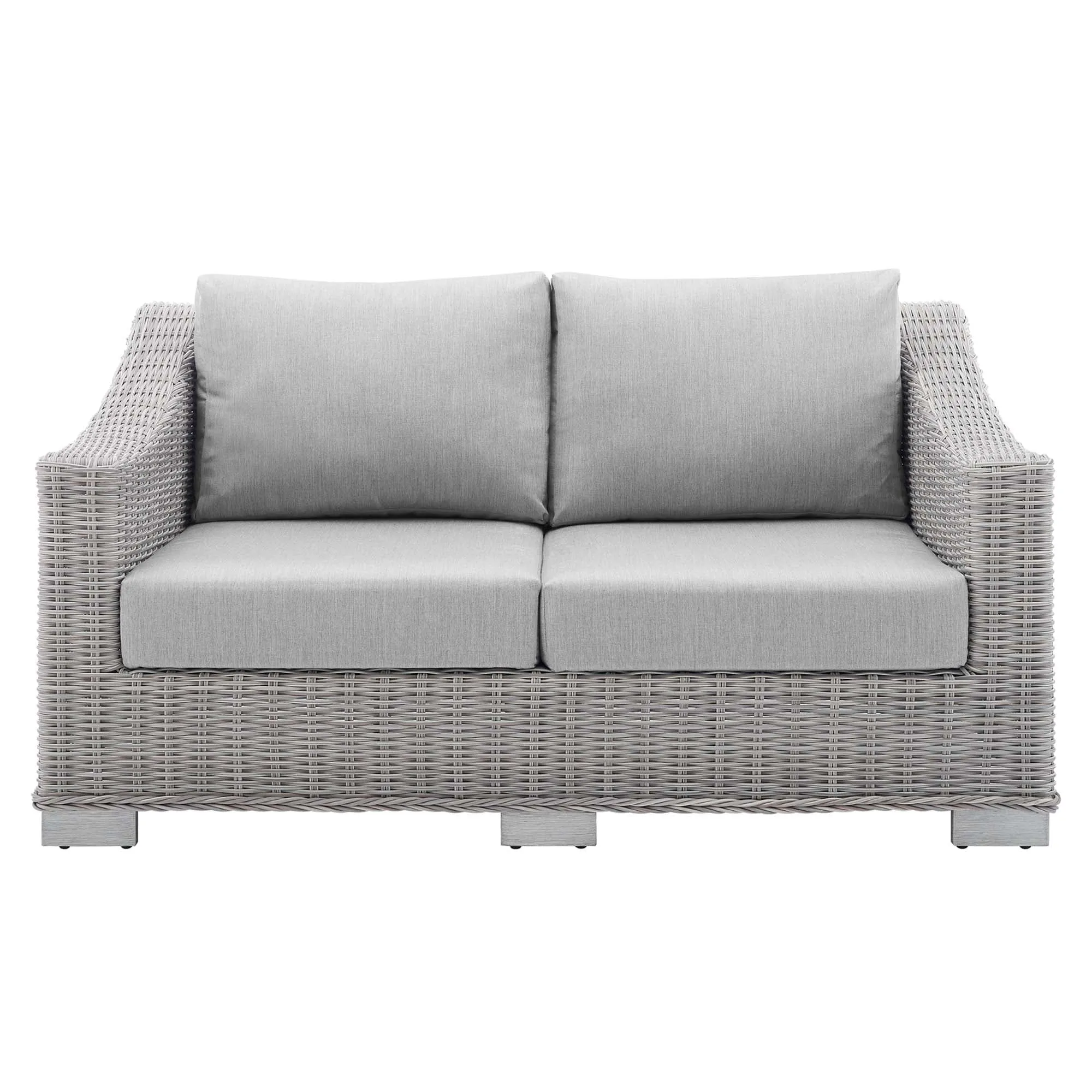 Conway Sunbrella® Outdoor Patio Wicker Rattan Loveseat by Modway