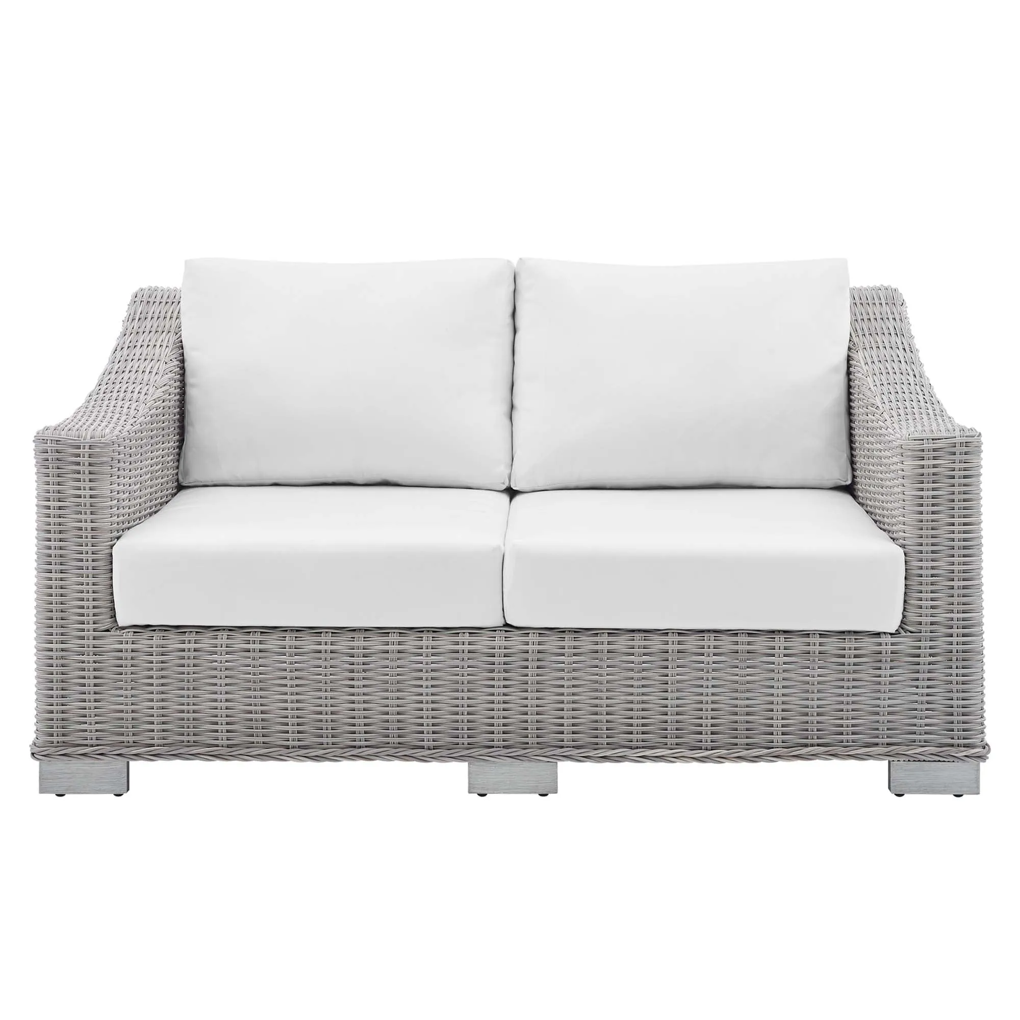 Conway Sunbrella® Outdoor Patio Wicker Rattan Loveseat by Modway