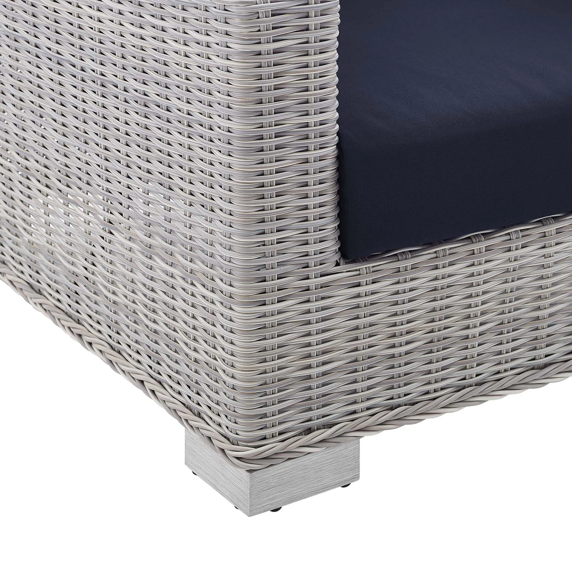 Conway Sunbrella® Outdoor Patio Wicker Rattan Loveseat by Modway