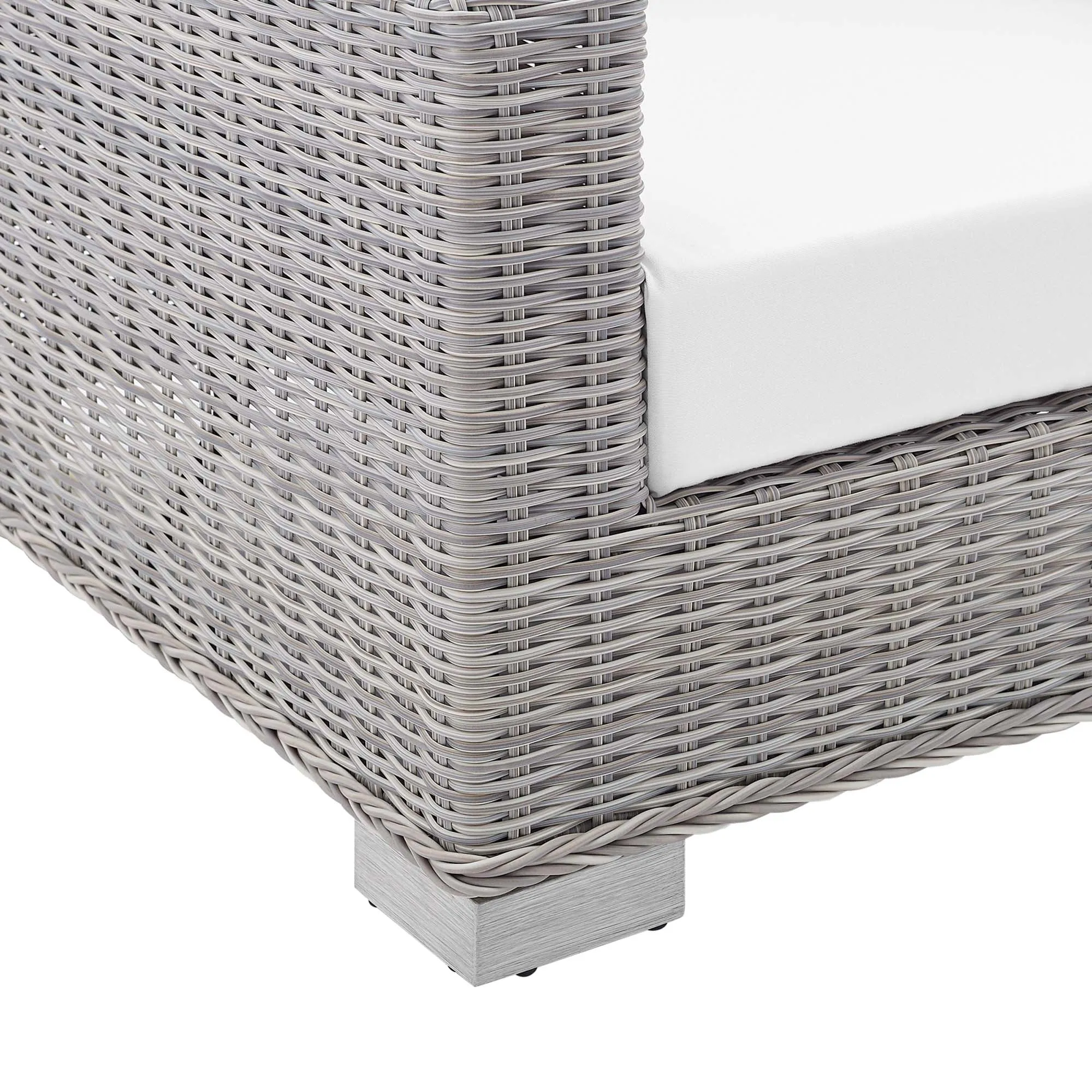 Conway Sunbrella® Outdoor Patio Wicker Rattan Loveseat by Modway