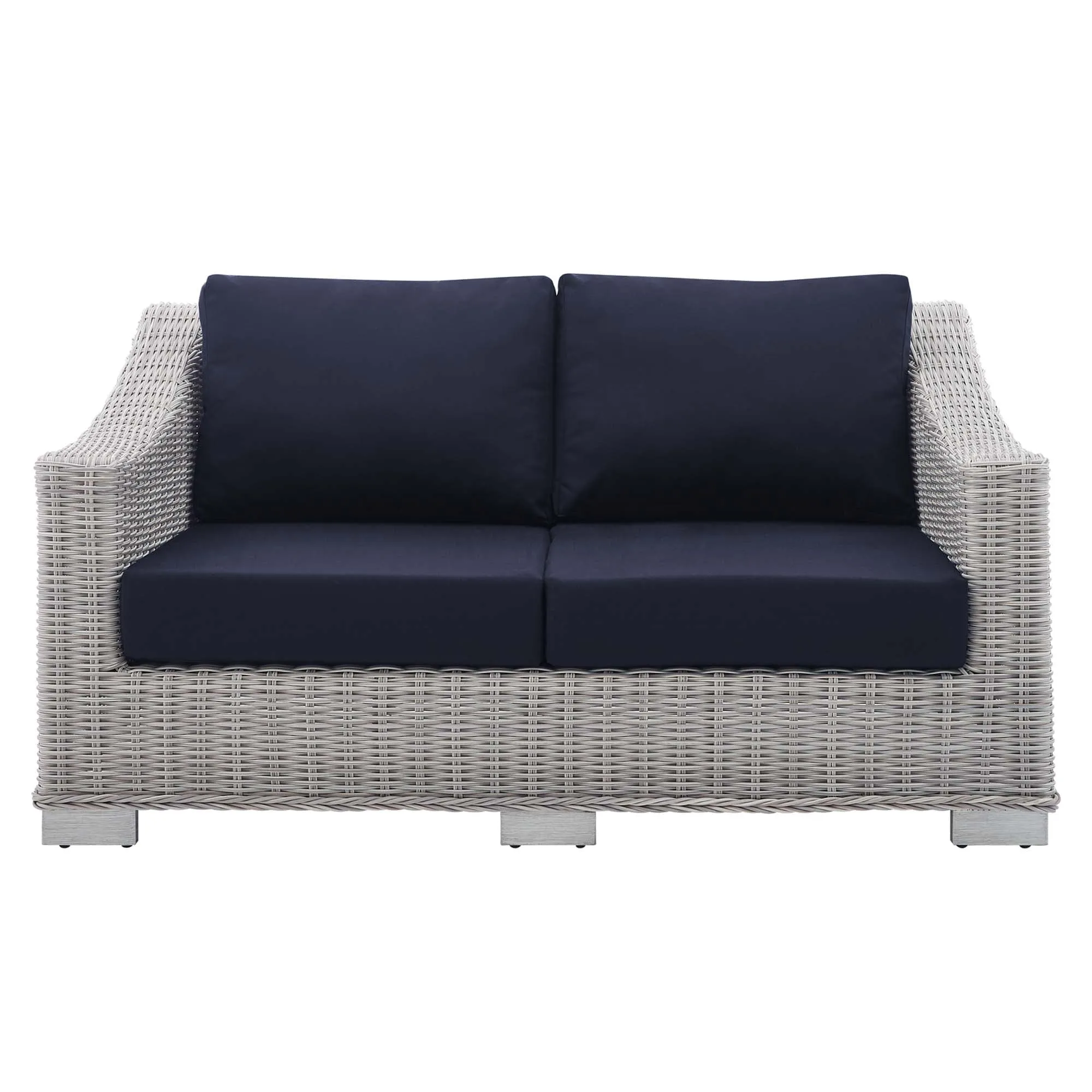 Conway Sunbrella® Outdoor Patio Wicker Rattan Loveseat by Modway