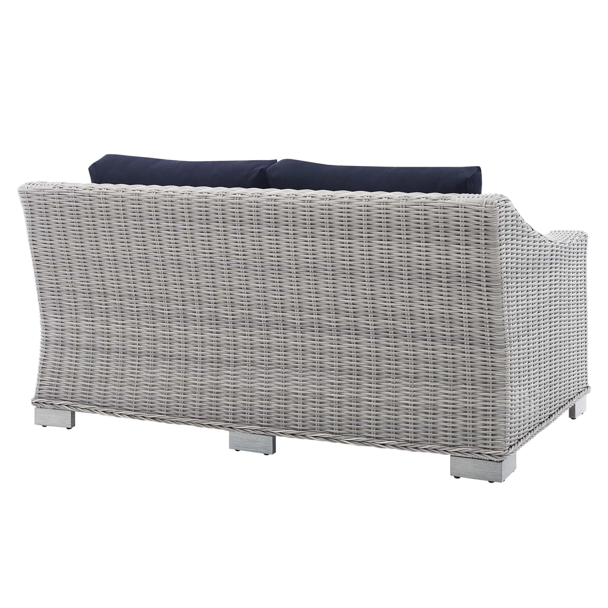 Conway Sunbrella® Outdoor Patio Wicker Rattan Loveseat by Modway