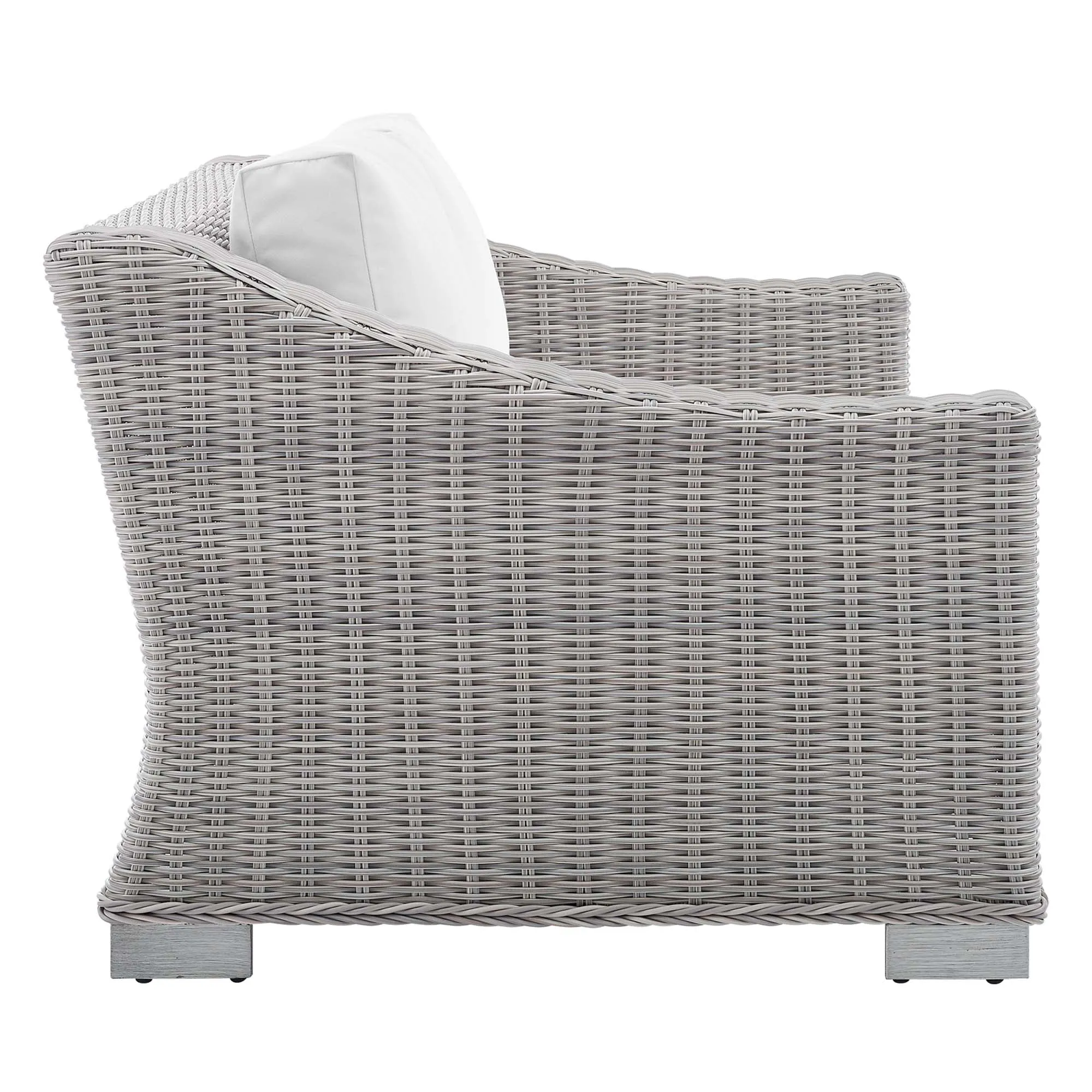 Conway Sunbrella® Outdoor Patio Wicker Rattan Loveseat by Modway