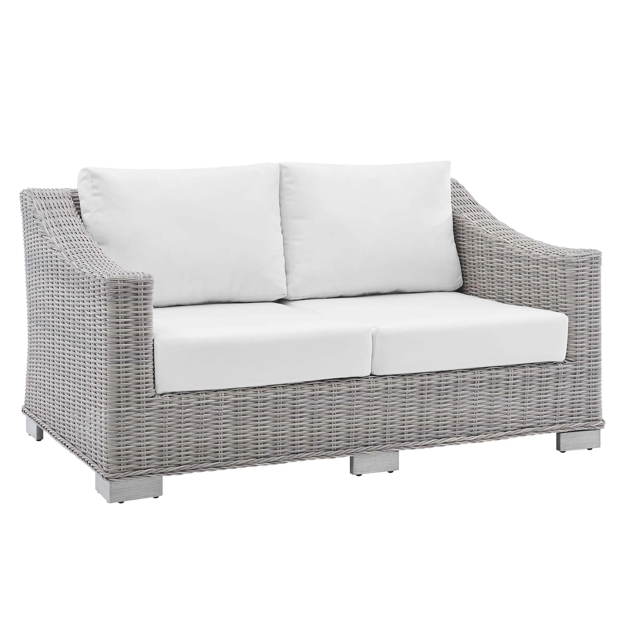 Conway Sunbrella® Outdoor Patio Wicker Rattan Loveseat by Modway