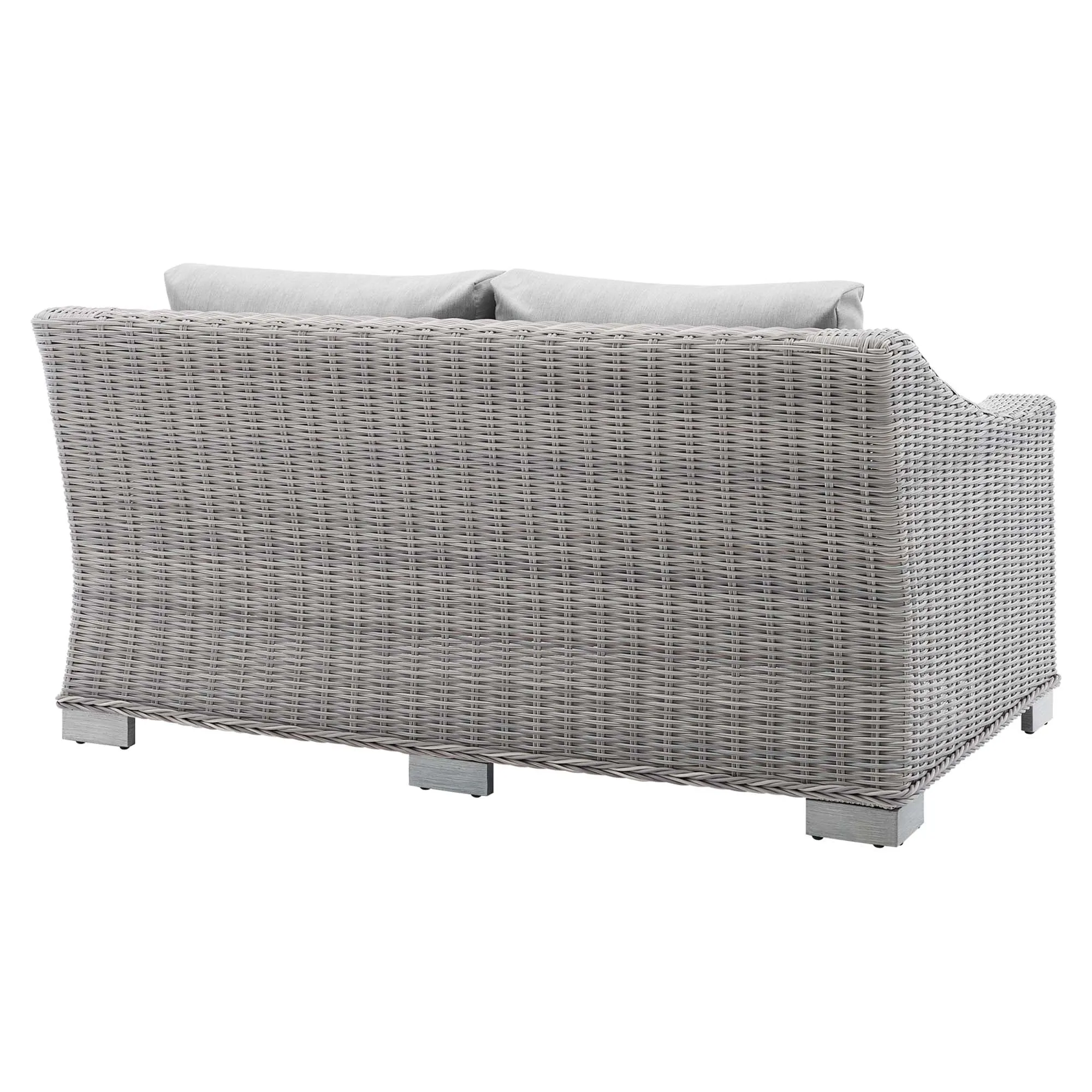 Conway Sunbrella® Outdoor Patio Wicker Rattan Loveseat by Modway