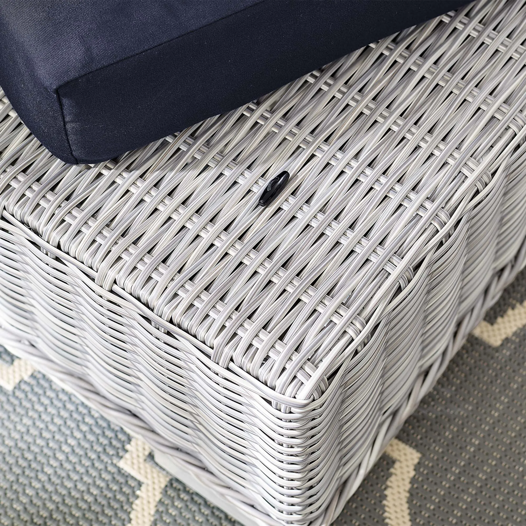 Conway Sunbrella® Outdoor Patio Wicker Rattan Ottoman by Modway