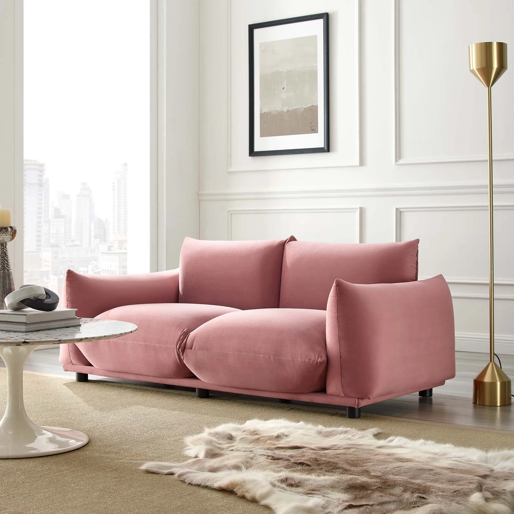 Copious Performance Velvet Loveseat by Modway