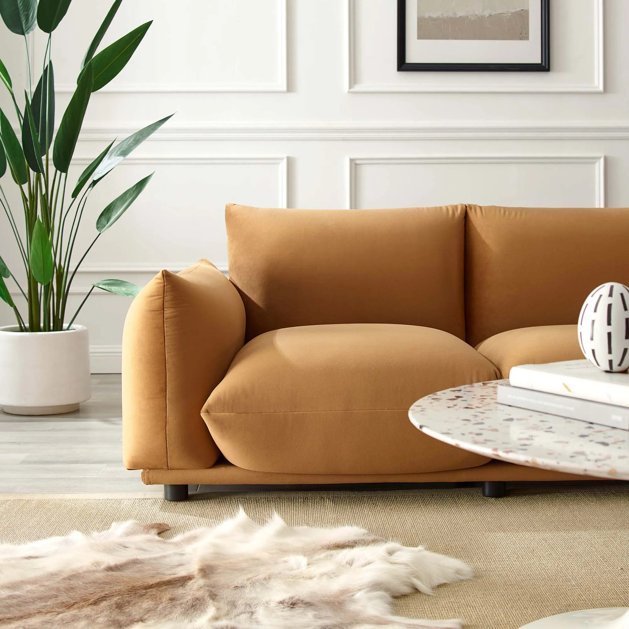 Copious Performance Velvet Loveseat by Modway