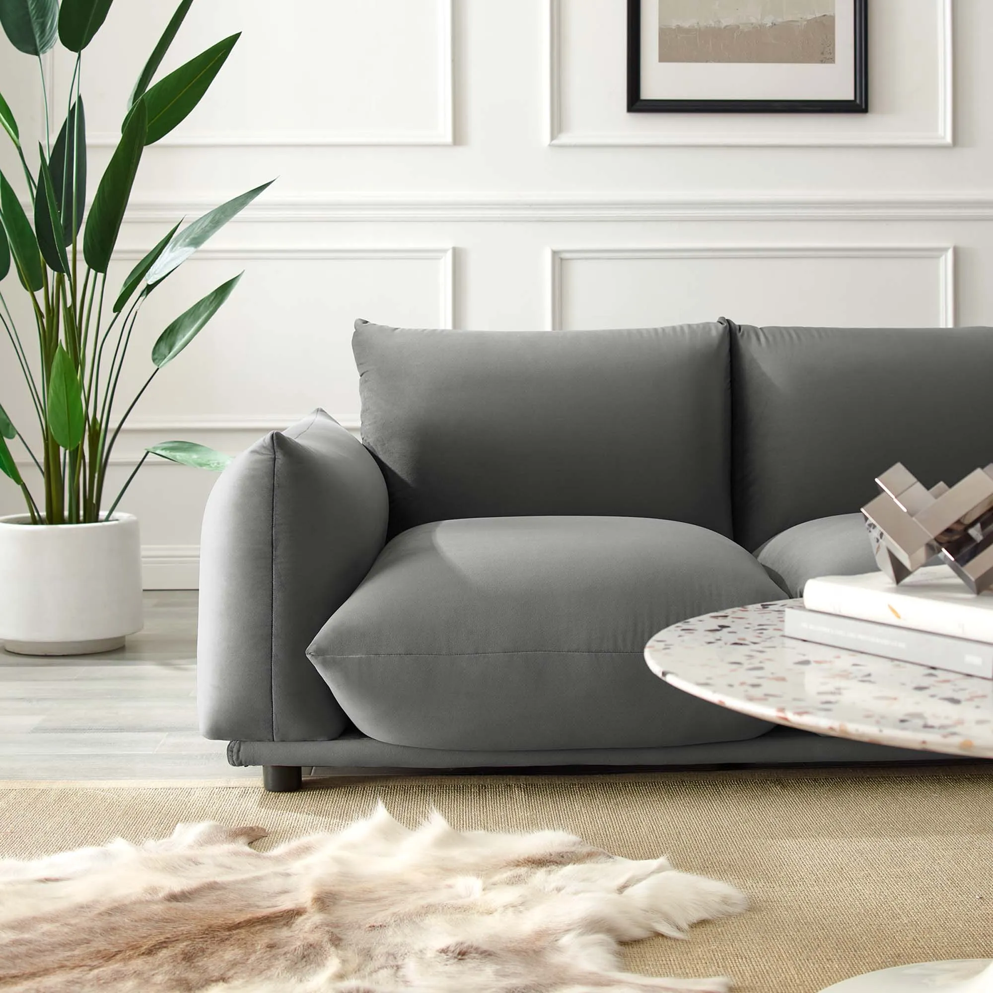 Copious Performance Velvet Loveseat by Modway
