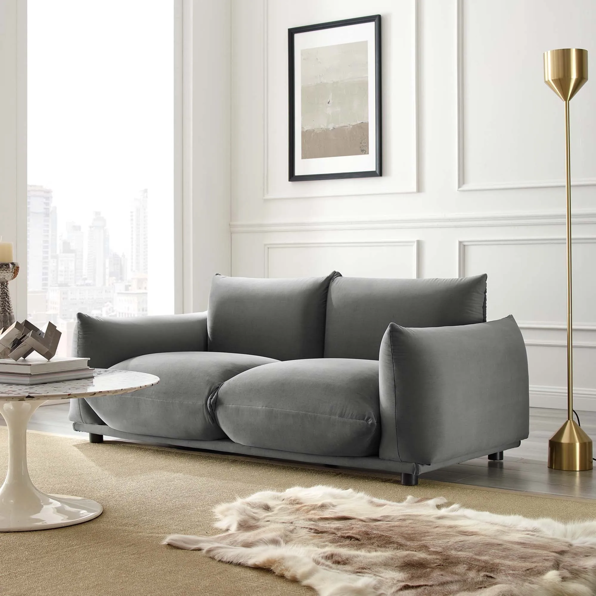 Copious Performance Velvet Loveseat by Modway