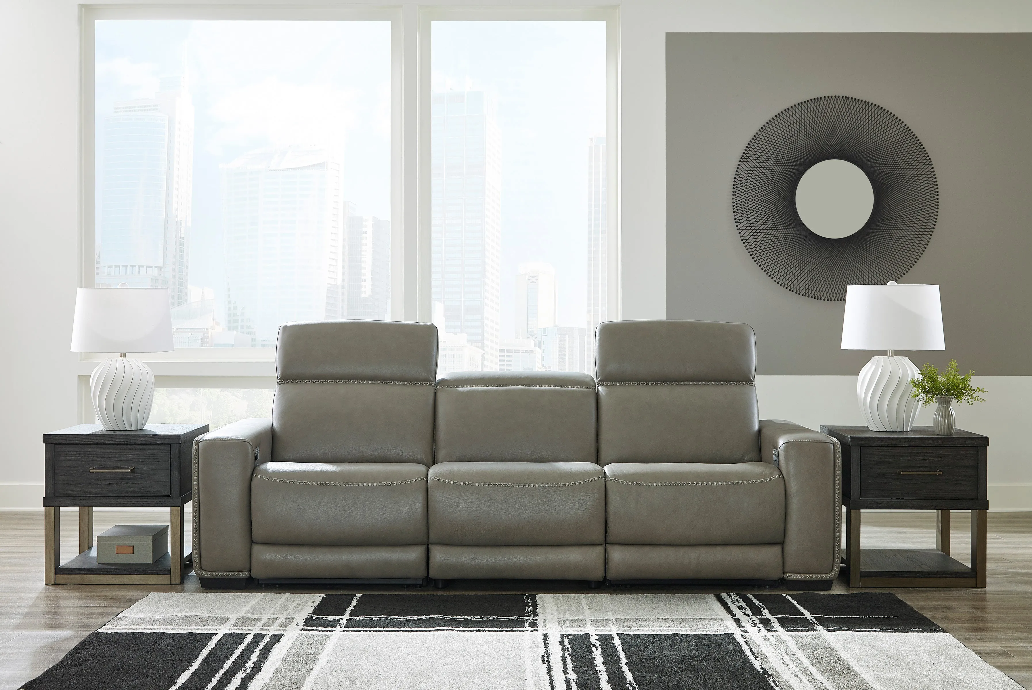 Cori 3 PC Leather Sofa