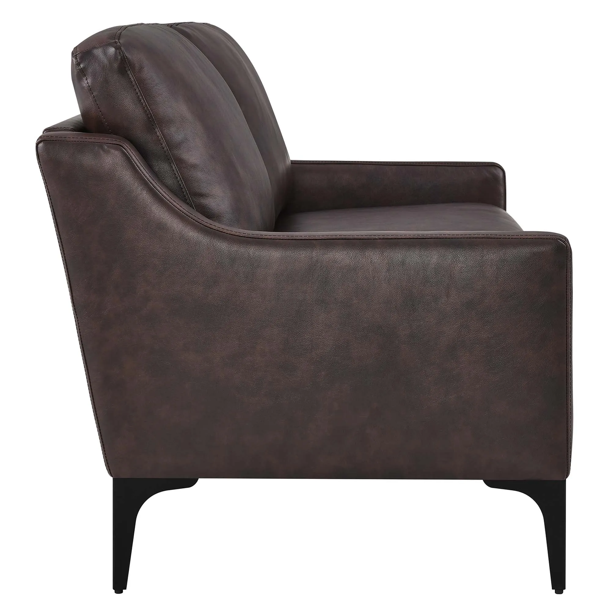 Corland Leather Loveseat by Modway