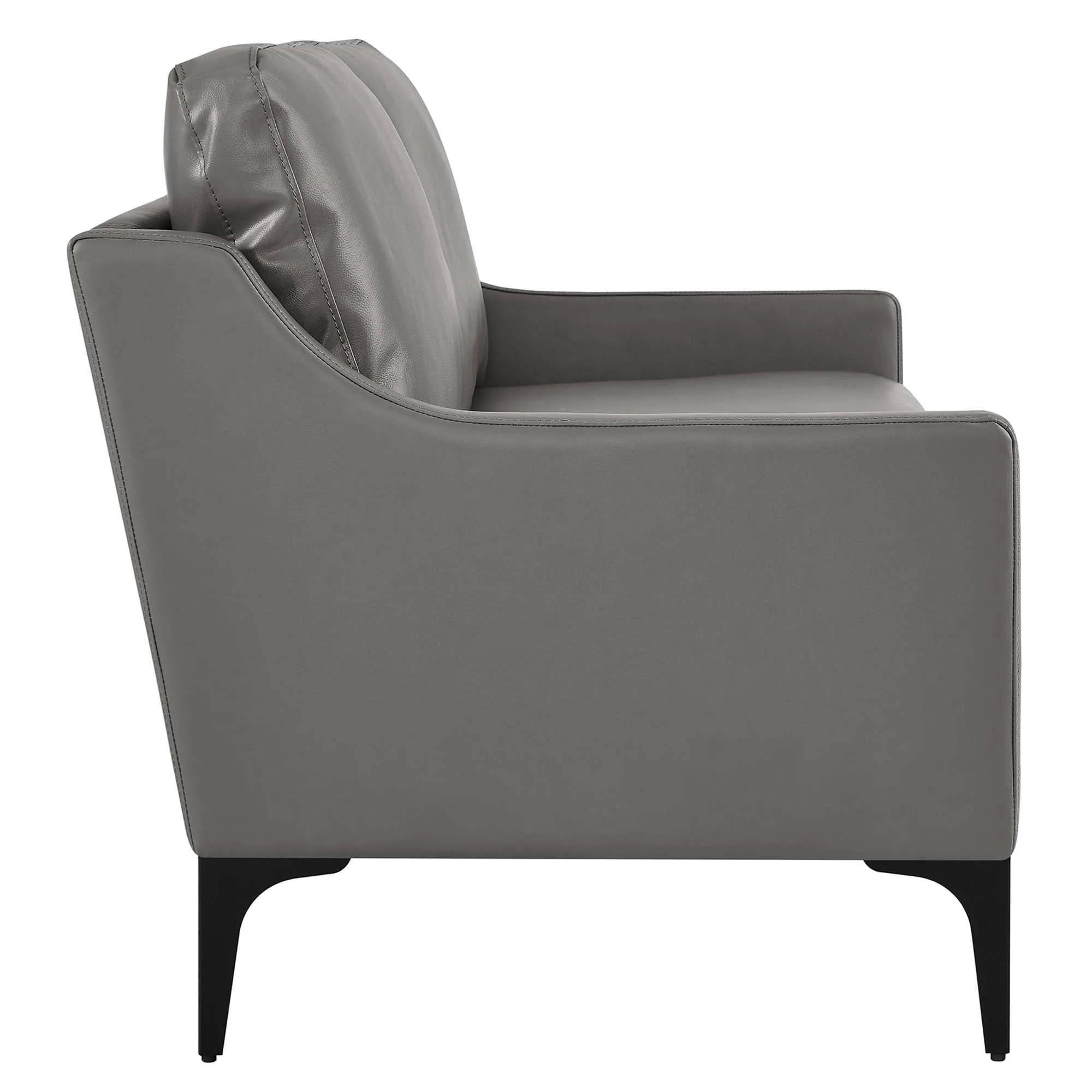Corland Leather Loveseat by Modway