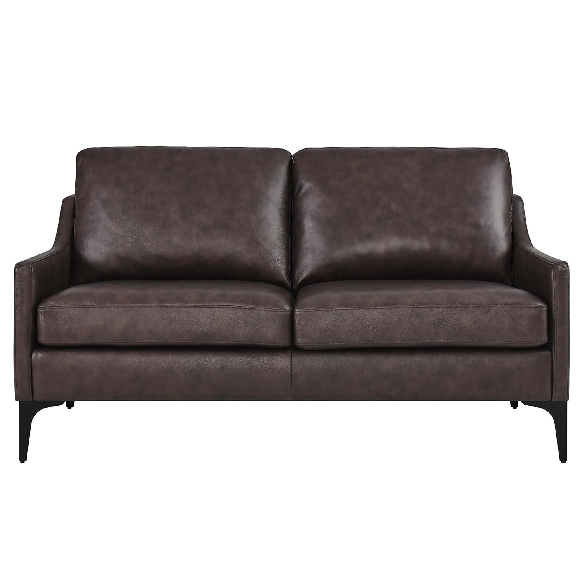 Corland Leather Loveseat by Modway