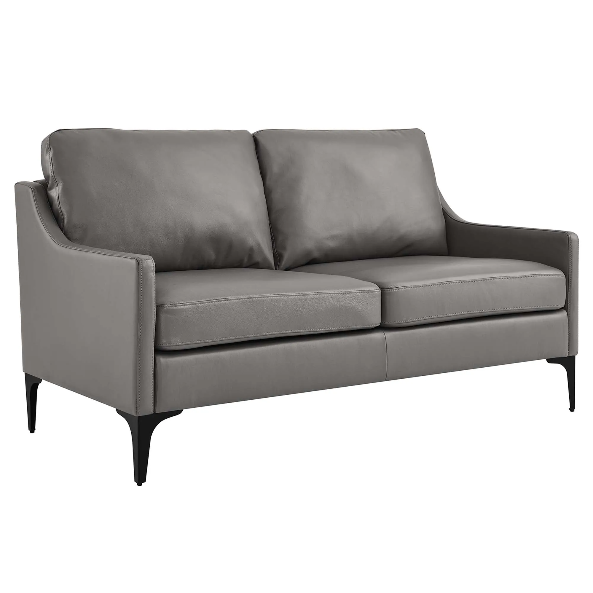 Corland Leather Loveseat by Modway