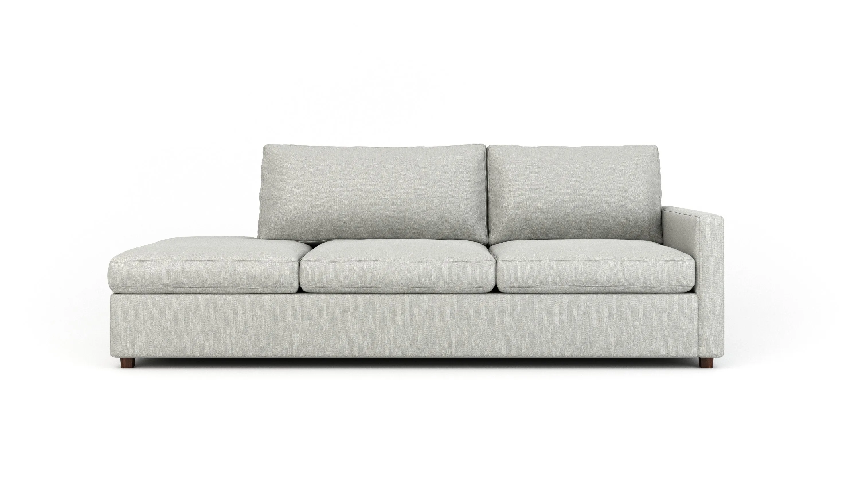 Couch Potato Lite Sofa with Bumper (Extra Deep) (80",Bumper On Left,Extra Deep)