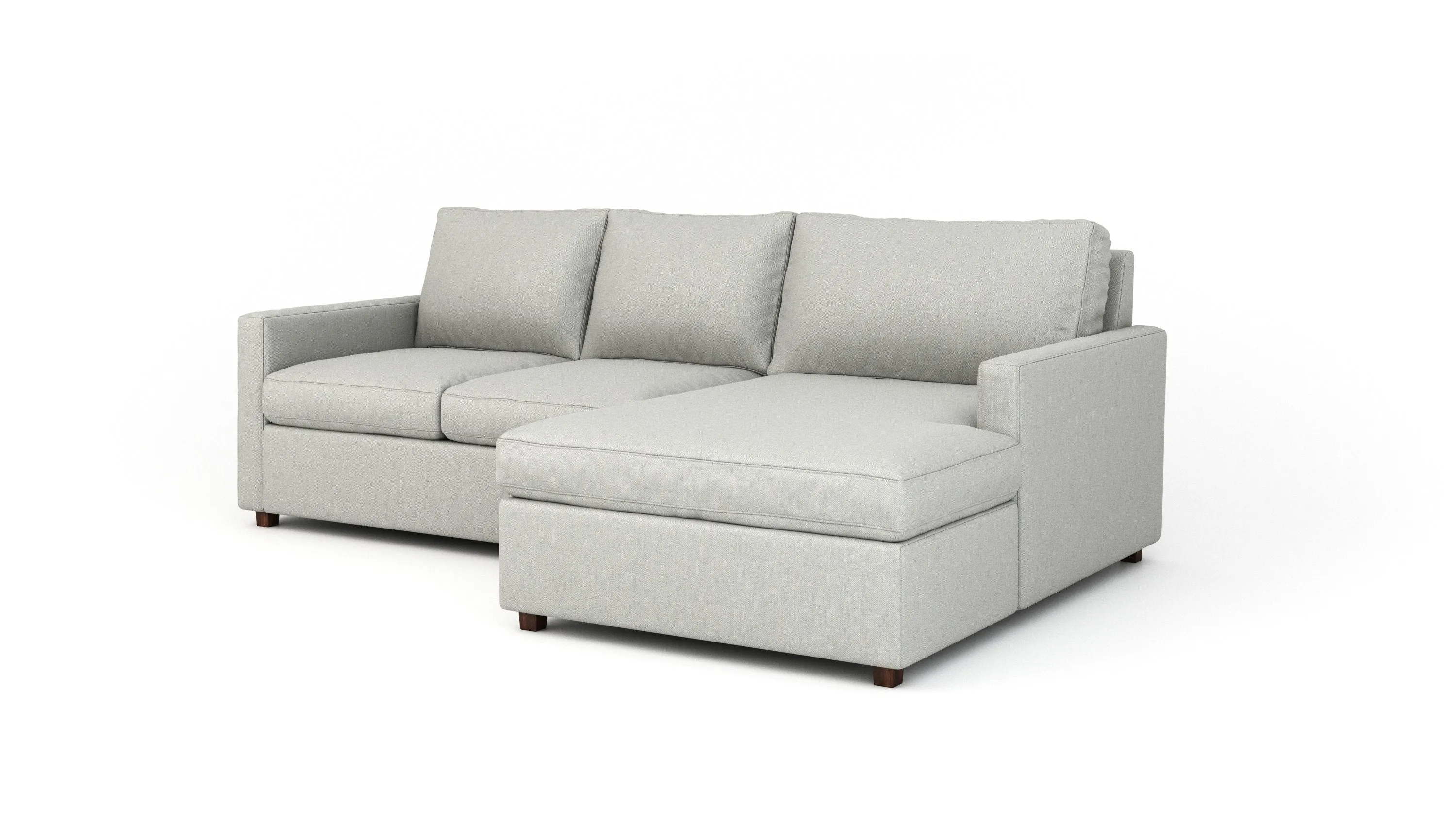 Couch Potato Lite Sofa with Chaise (120",Chaise 40" x 63",Chaise On Right,Standard)