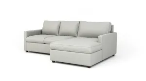 Couch Potato Lite Sofa with Chaise (Extra Deep) (120",Chaise 43" x 66",Chaise On Right,Extra Deep)