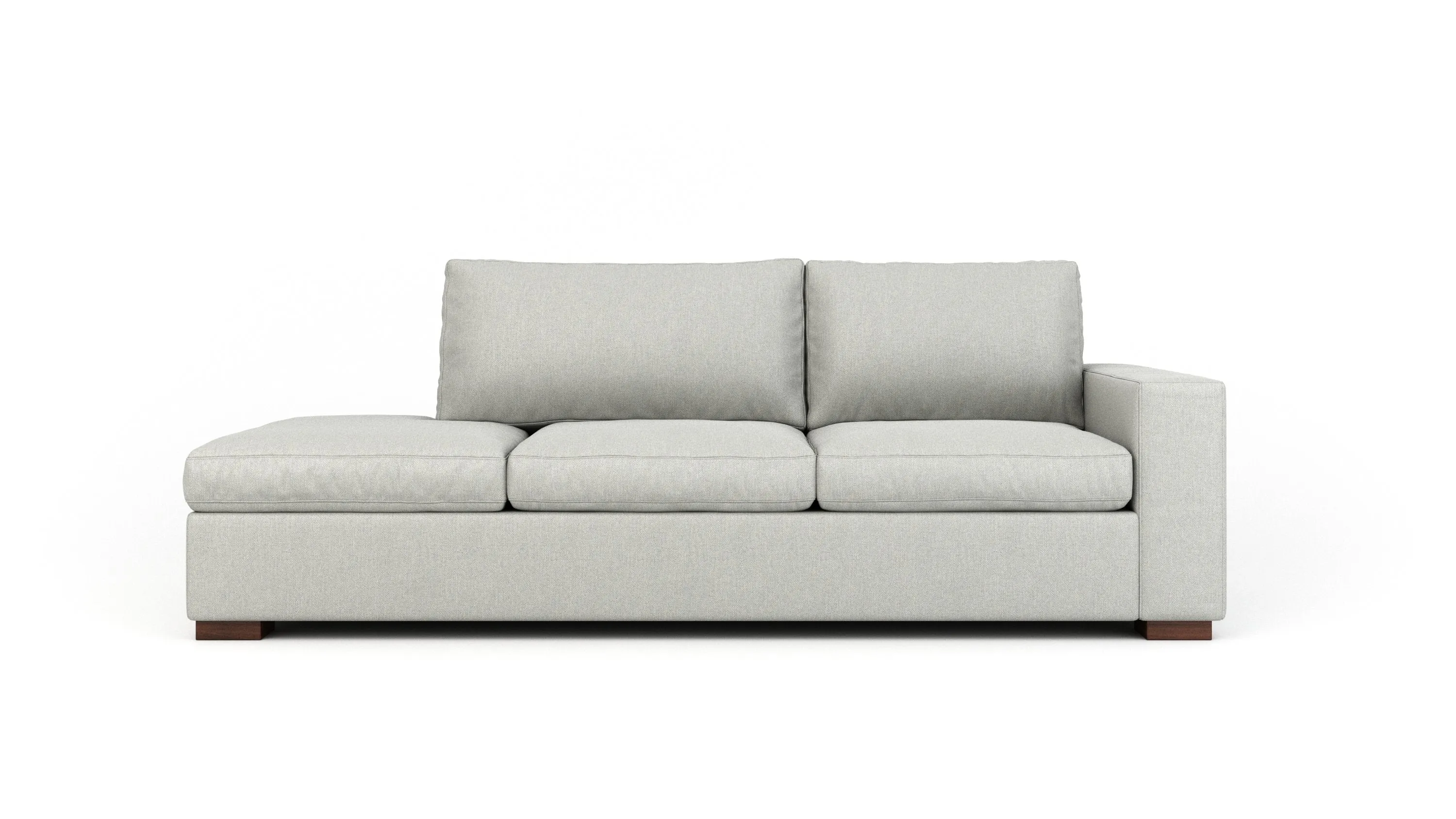 Couch Potato Sofa with Bumper (Extra Deep) (75",Bumper On Left,Extra Deep)