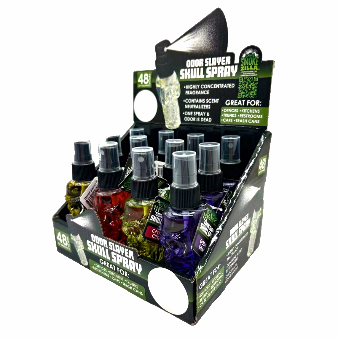 Curated Smokezilla Top Sellers Assorted Smoking Accessories Floor Display 88546