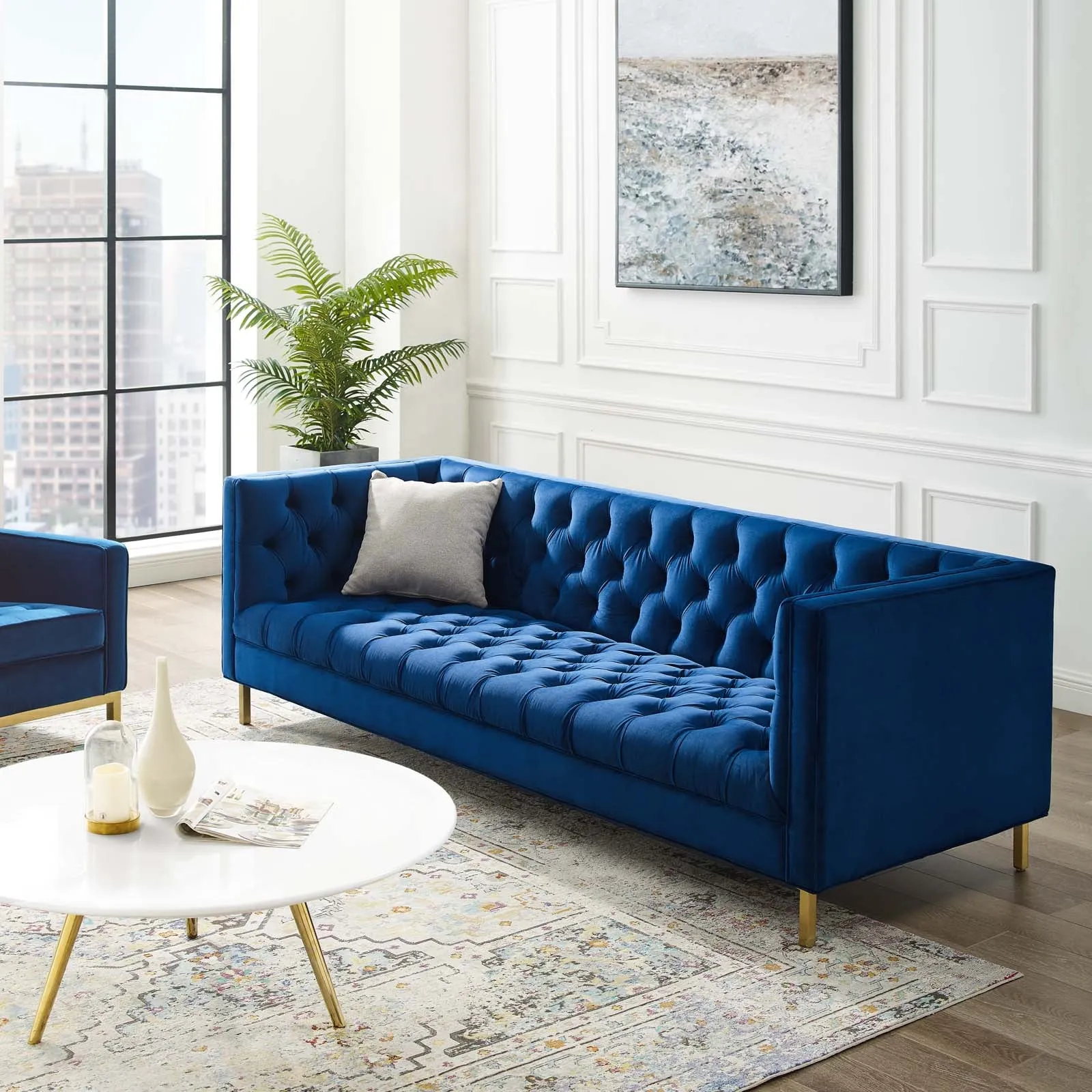 Delight Tufted Button Performance Velvet Sofa by Modway