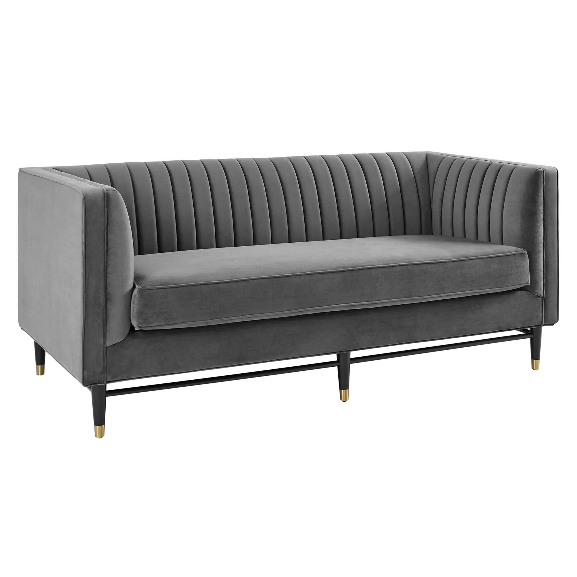 Devote Channel Tufted Performance Velvet Loveseat by Modway