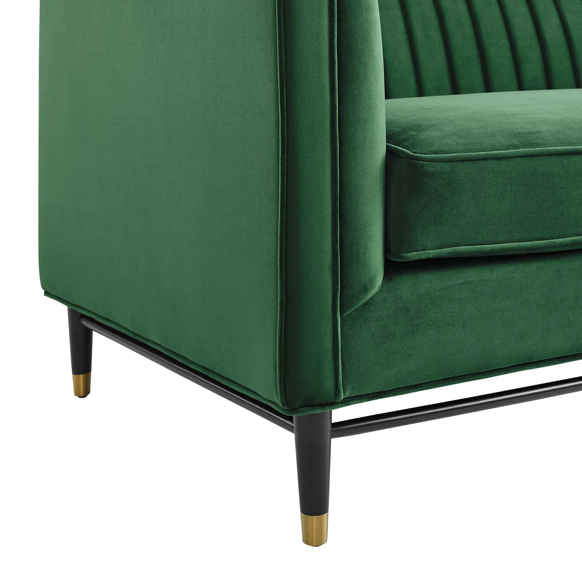 Devote Channel Tufted Performance Velvet Loveseat by Modway