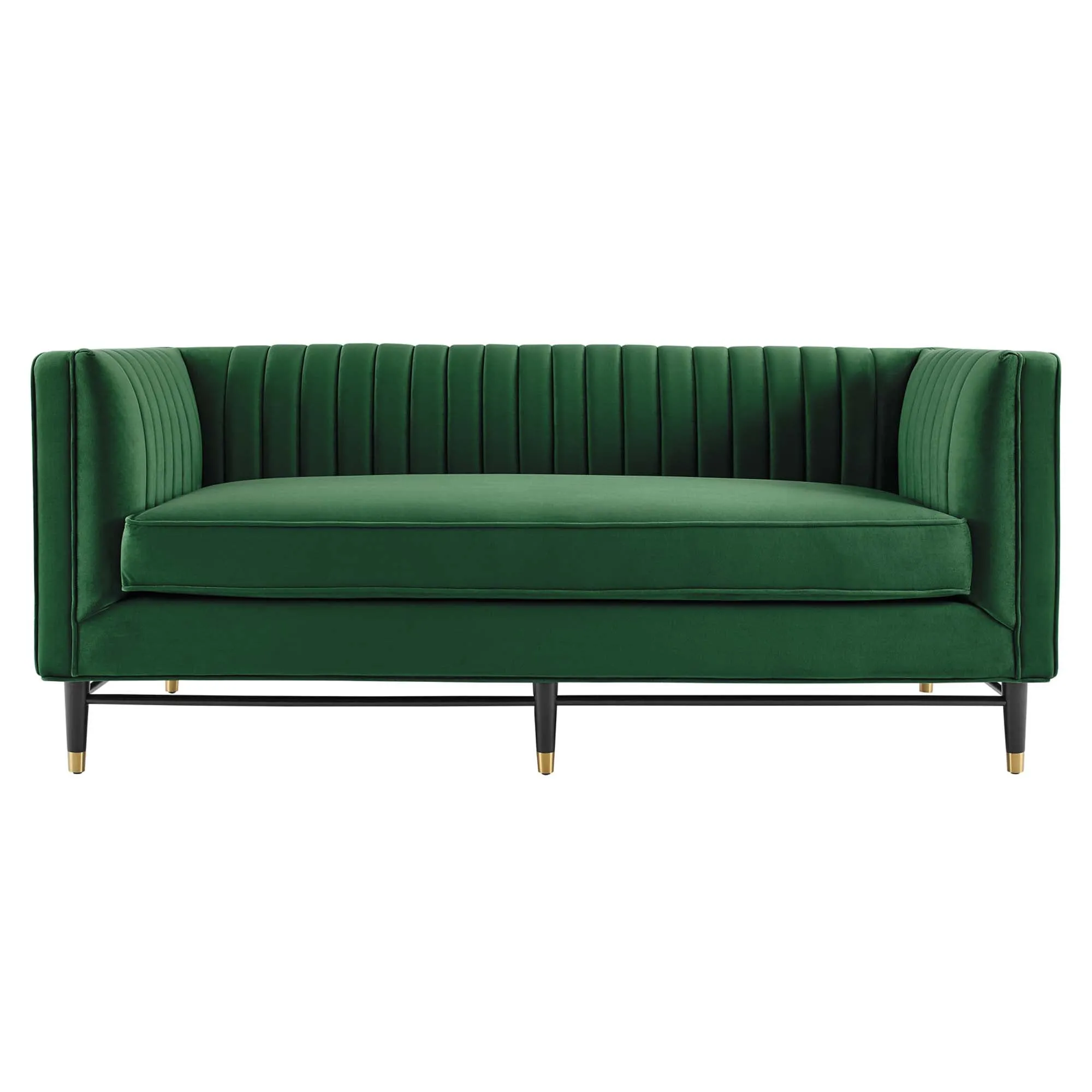 Devote Channel Tufted Performance Velvet Loveseat by Modway