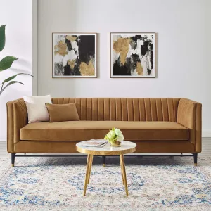 Devote Channel Tufted Performance Velvet Sofa by Modway