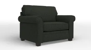 Duffield Chair and a half - Bondi Dark Grey