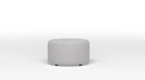 Duffield Round Ottoman - Snoopy Grey