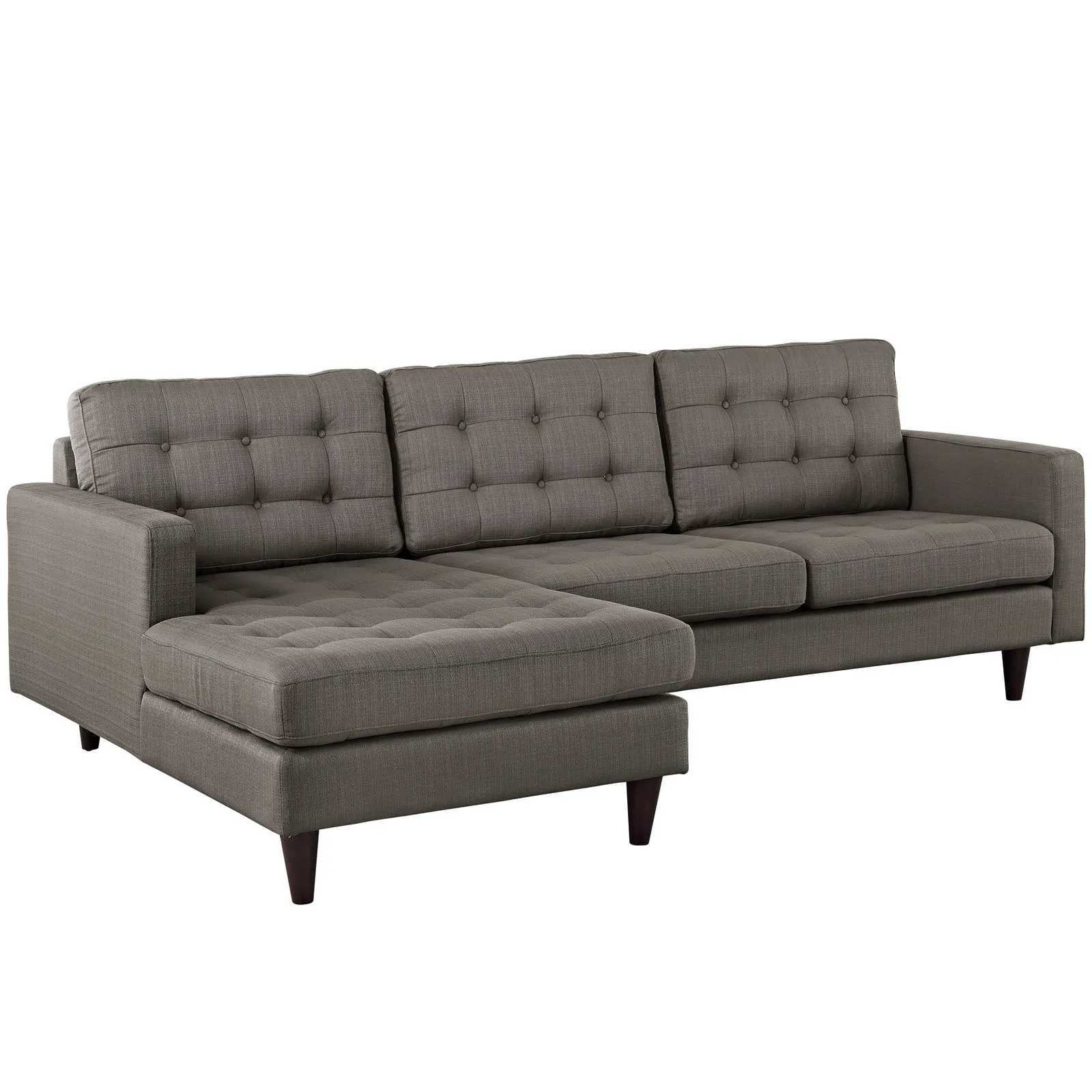Empress Left-Facing Upholstered Fabric Sectional Sofa by Modway