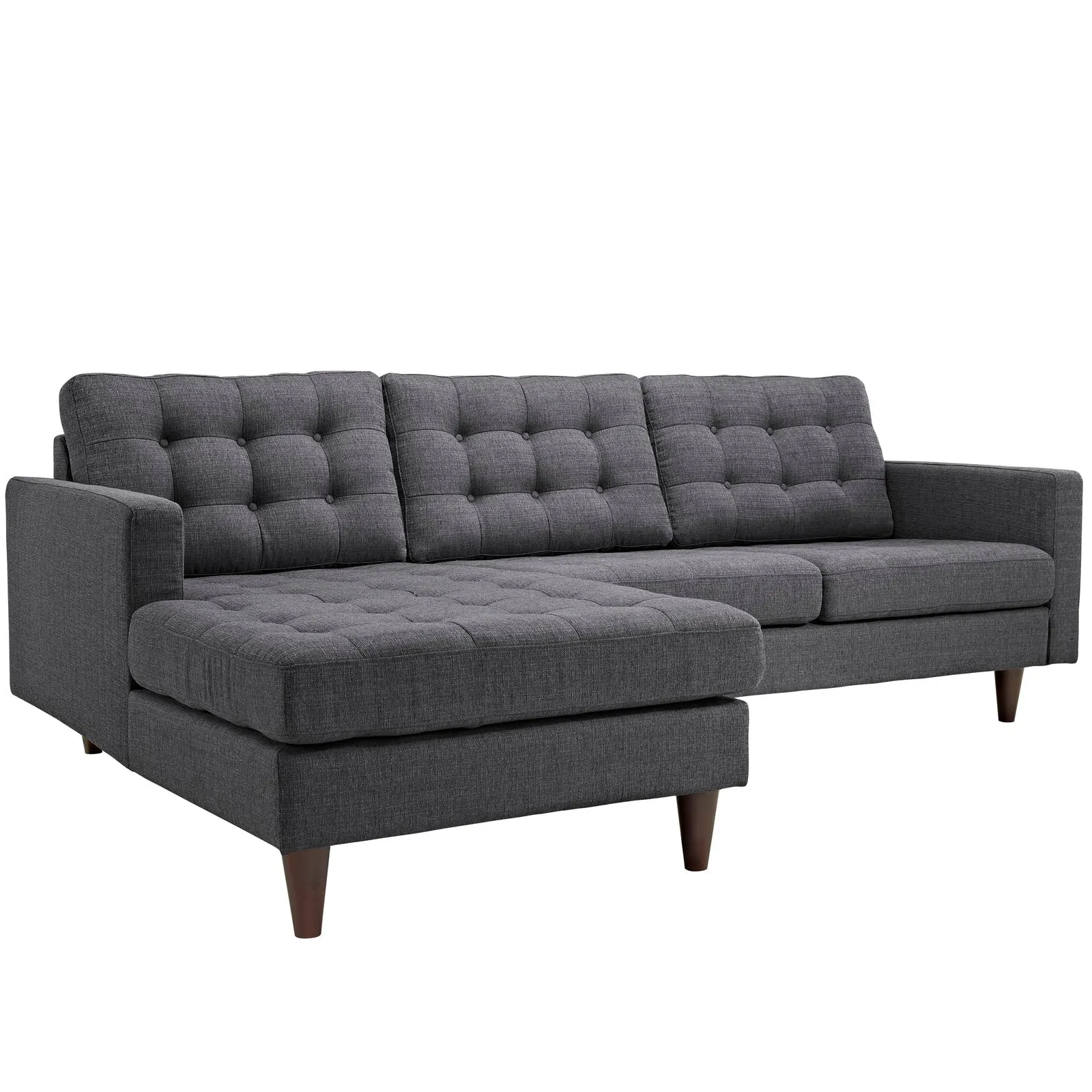 Empress Left-Facing Upholstered Fabric Sectional Sofa by Modway