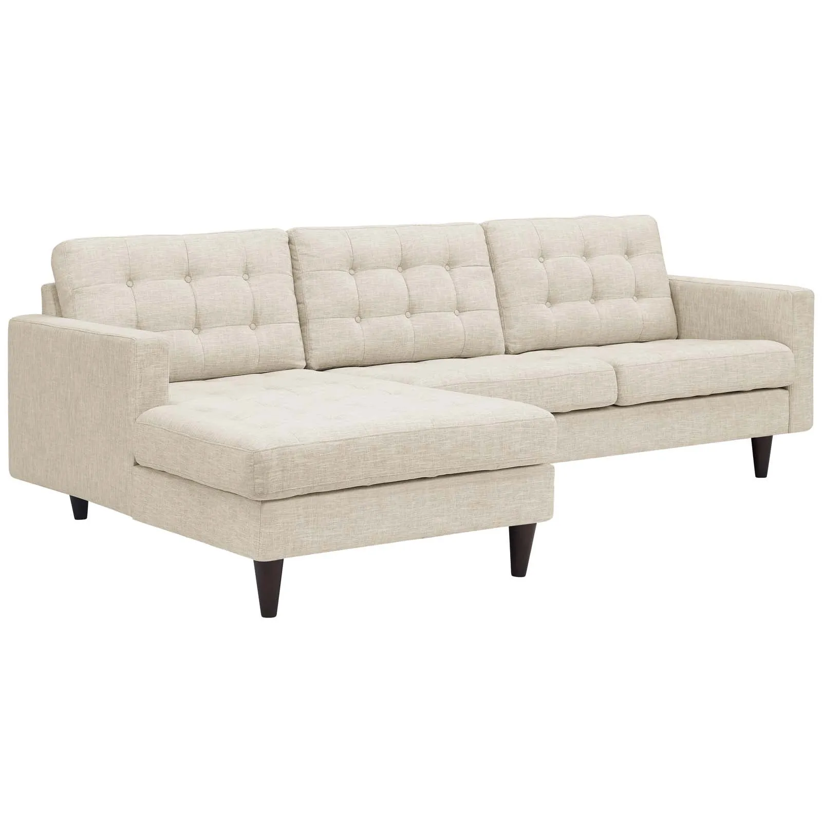 Empress Left-Facing Upholstered Fabric Sectional Sofa by Modway