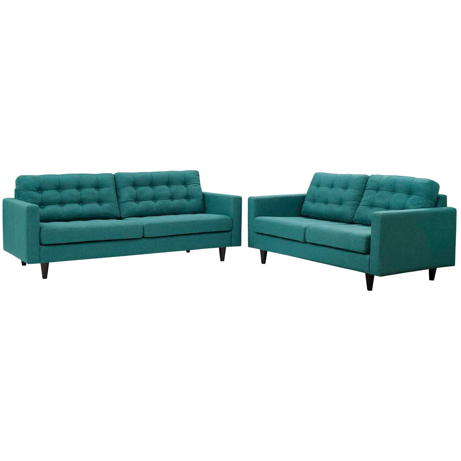 Empress Sofa and Loveseat Set of 2 by Modway