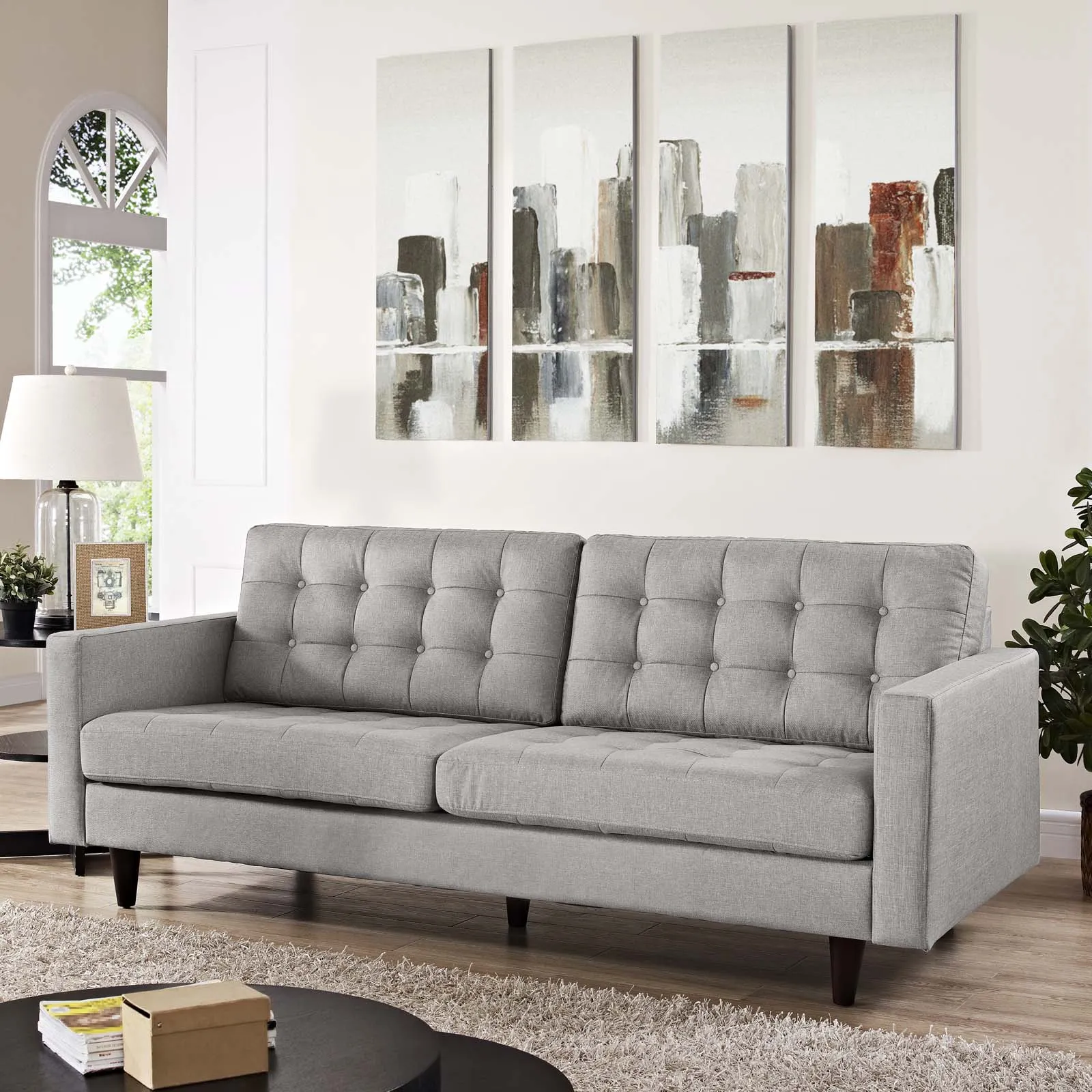 Empress Upholstered Fabric Sofa by Modway